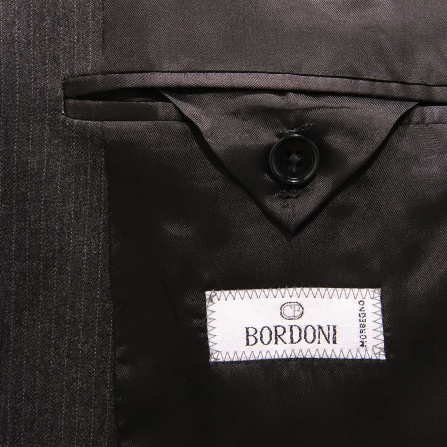 0824AZ ABITO UOMO BORDONI TESSUTO ANGELICO MAN SUIT DROP 6R