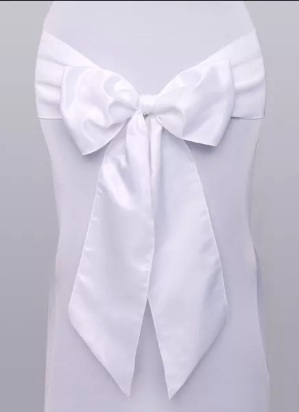 1 nastre di raso per sedie bianco 15x275 cm
