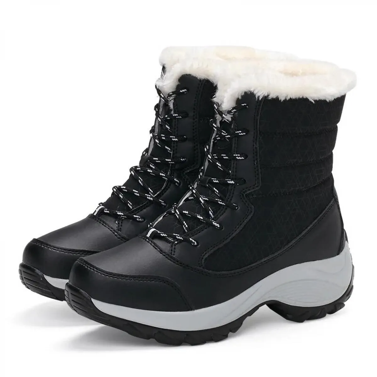 2022 stivali da neve stivaletti caldi in peluche per donna scarpe invernali stivali impermeabili scarpe invernali da donna