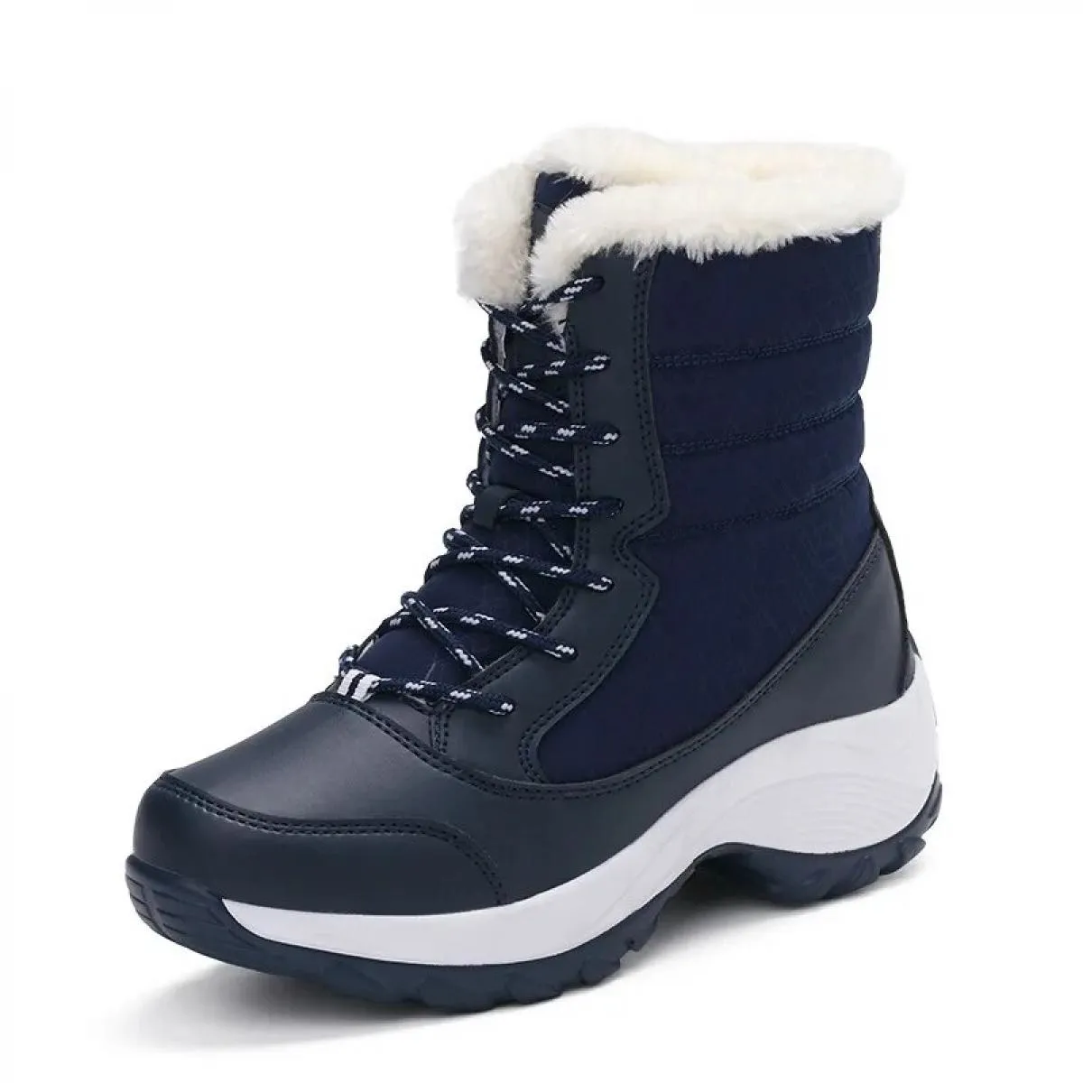 2022 stivali da neve stivaletti caldi in peluche per donna scarpe invernali stivali impermeabili scarpe invernali da donna