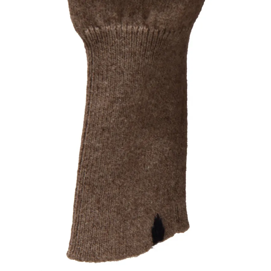 2339Z maxi maglione bimba girl SUN 68 oversize brown mix wool/cashmere sweater