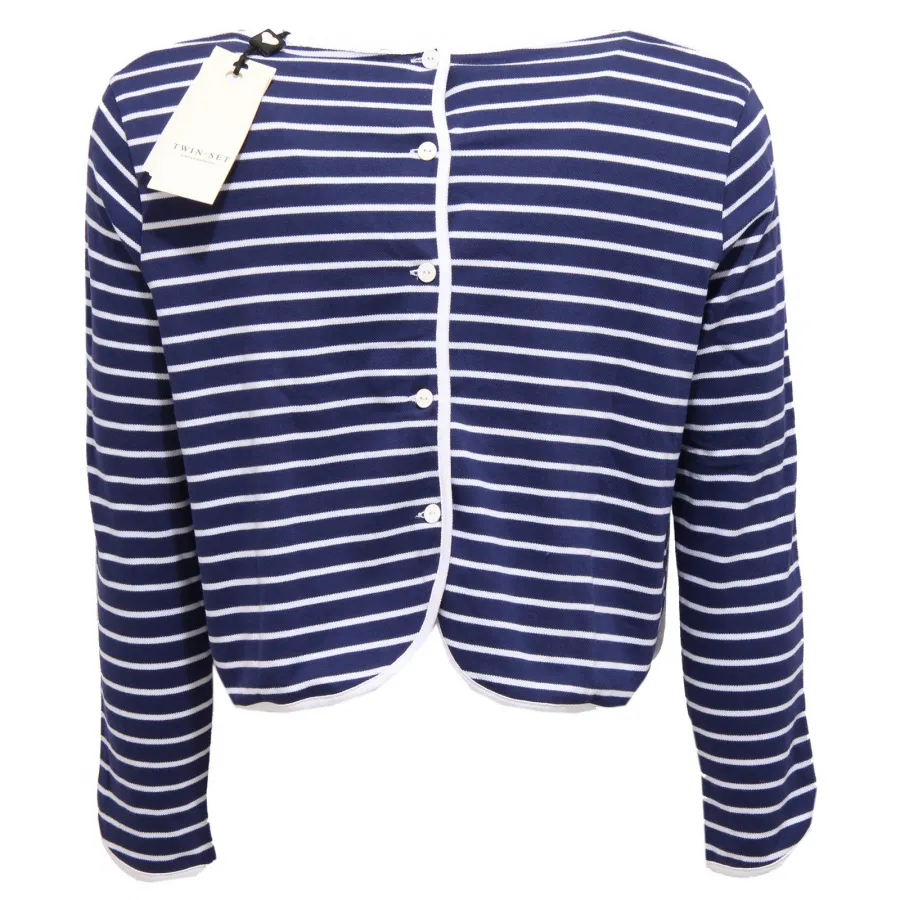 2777X maglia bimba TWIN-SET SIMONA BARBIERI GIRL t-shirt blue