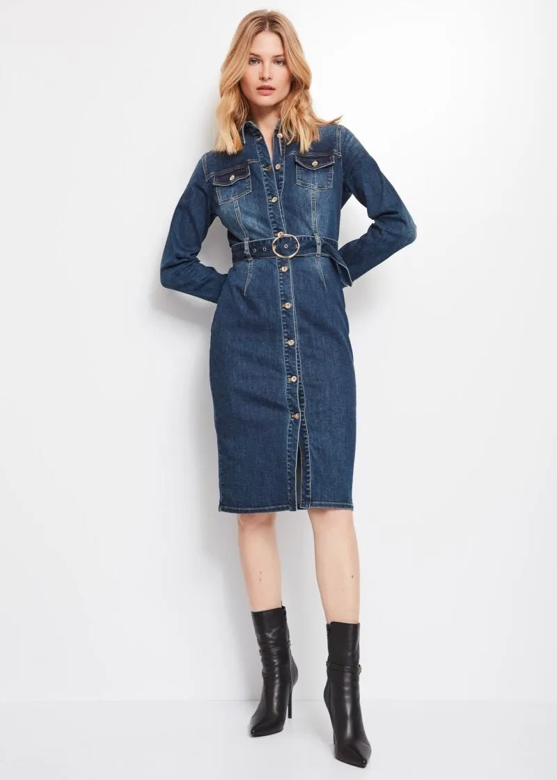 Abito chemisier in denim