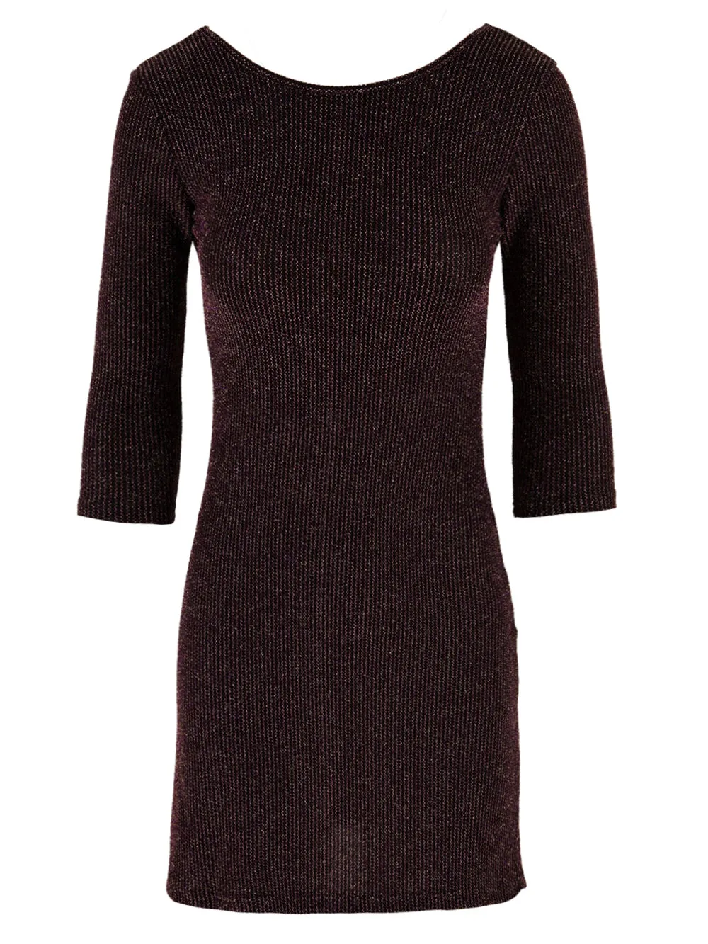 Abito da sera da Donna casual viola brillantinato