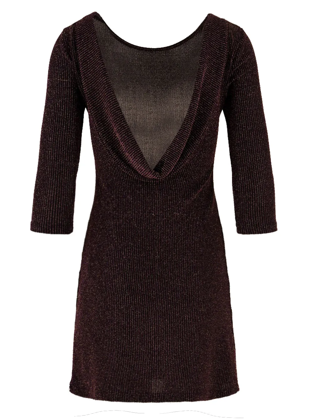 Abito da sera da Donna casual viola brillantinato