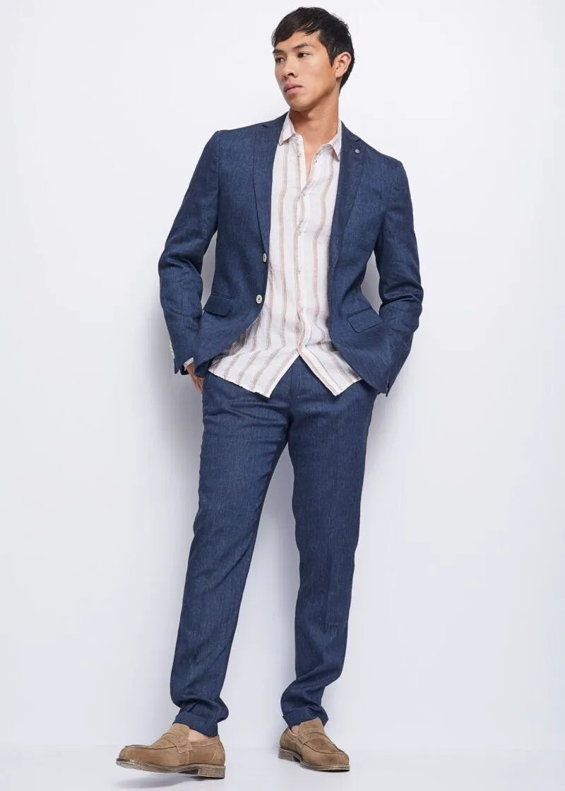 Abito in misto lino stretch
