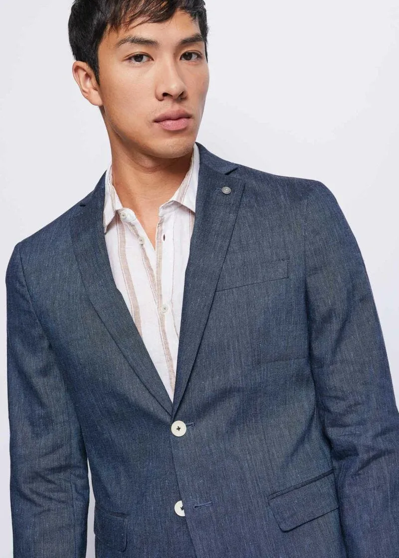 Abito in misto lino stretch