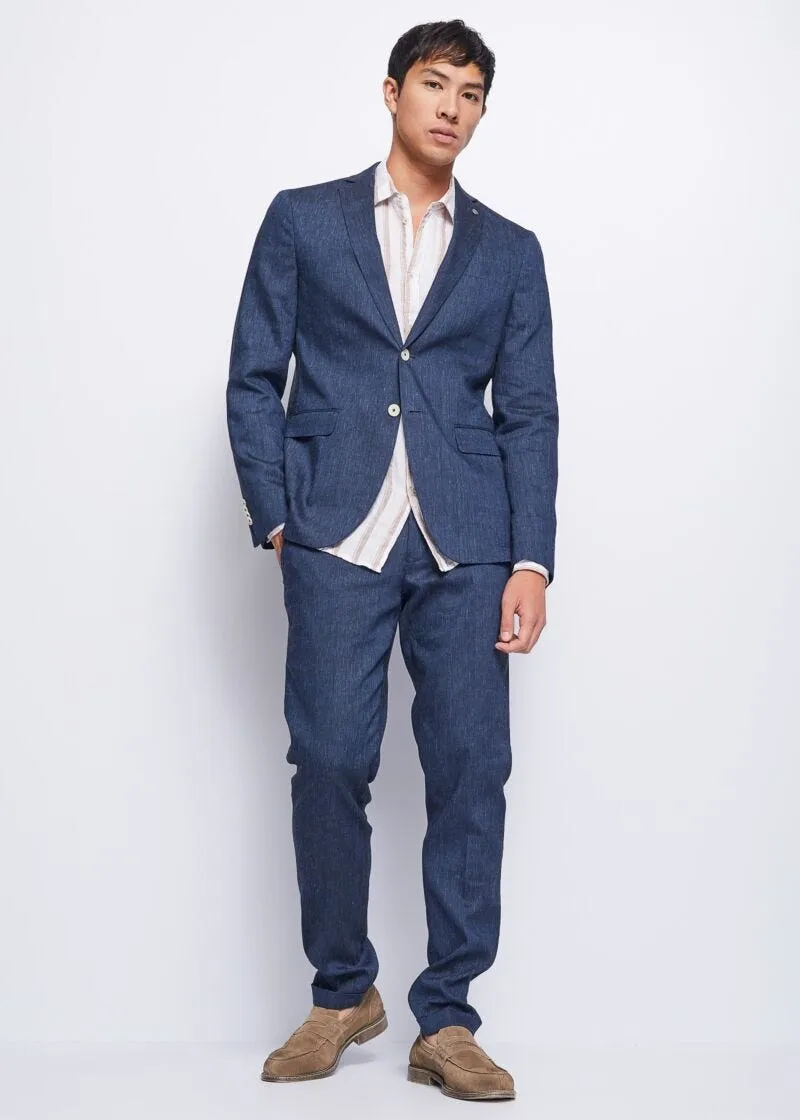 Abito in misto lino stretch