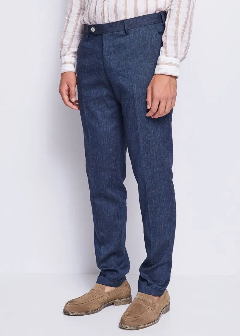 Abito in misto lino stretch