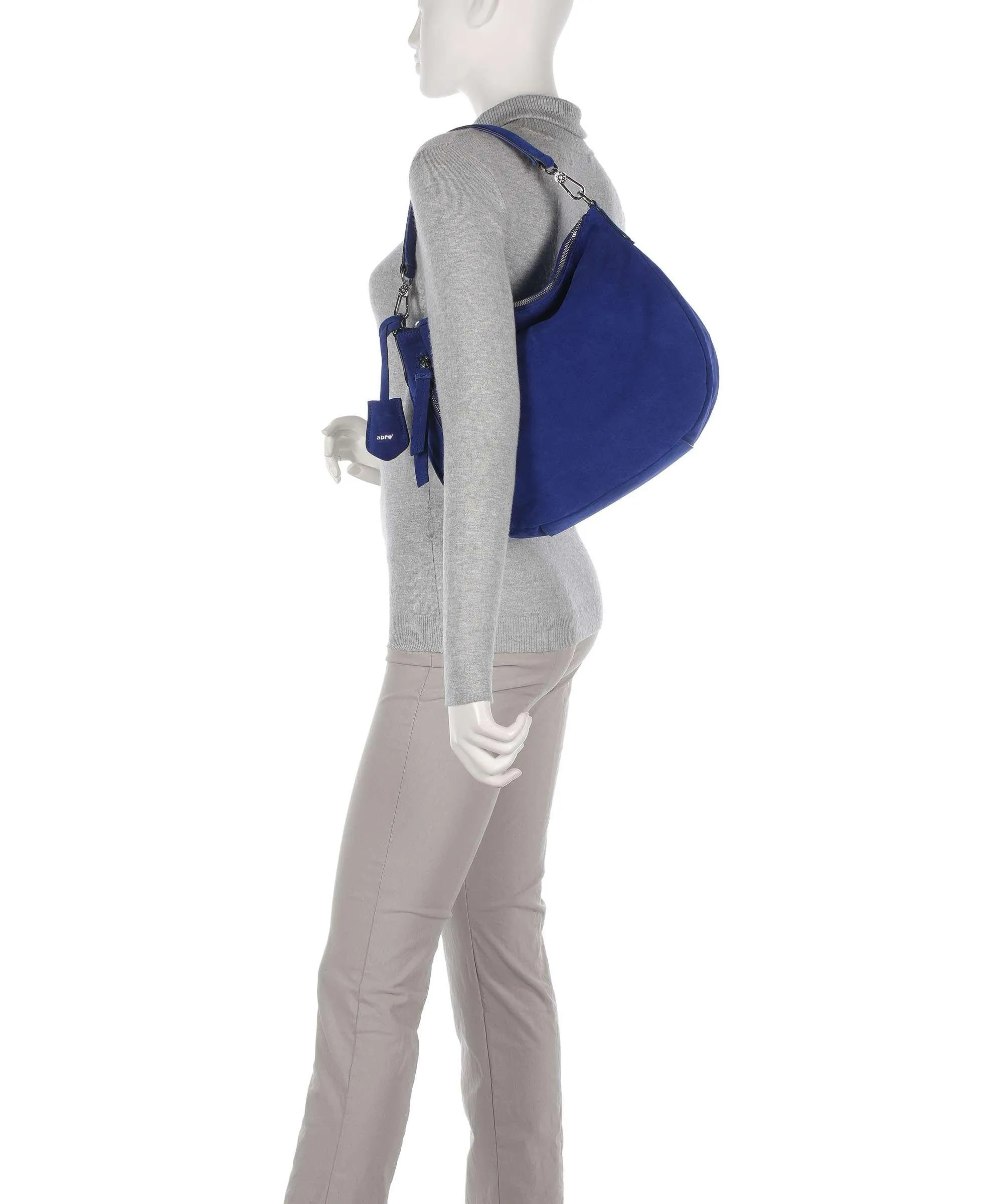  Abro Kaleido Juna Borsa hobo pelle di vitello ruvida blu royal  