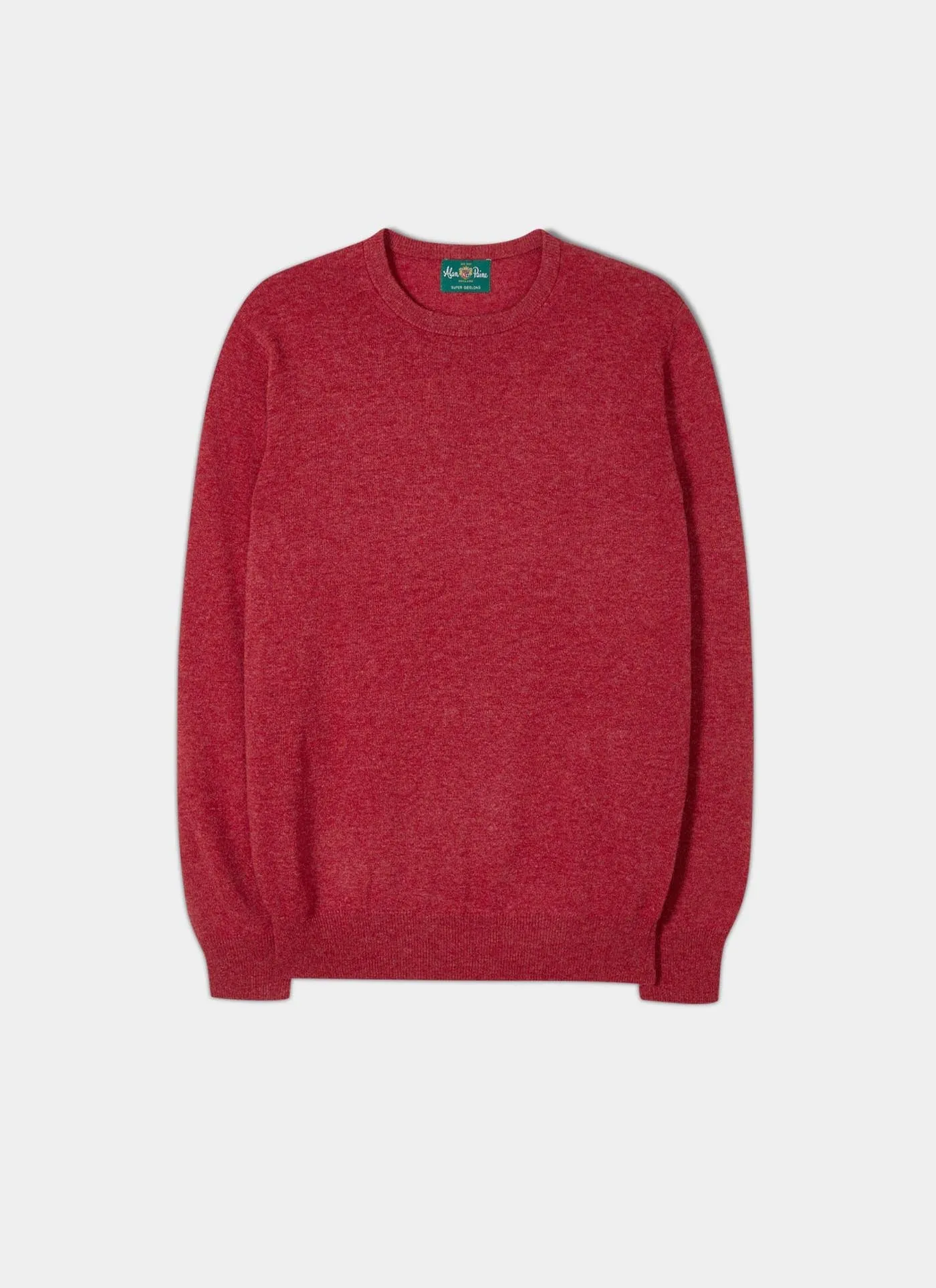 Alan Paine Maglione Lambswool Poppy Melange