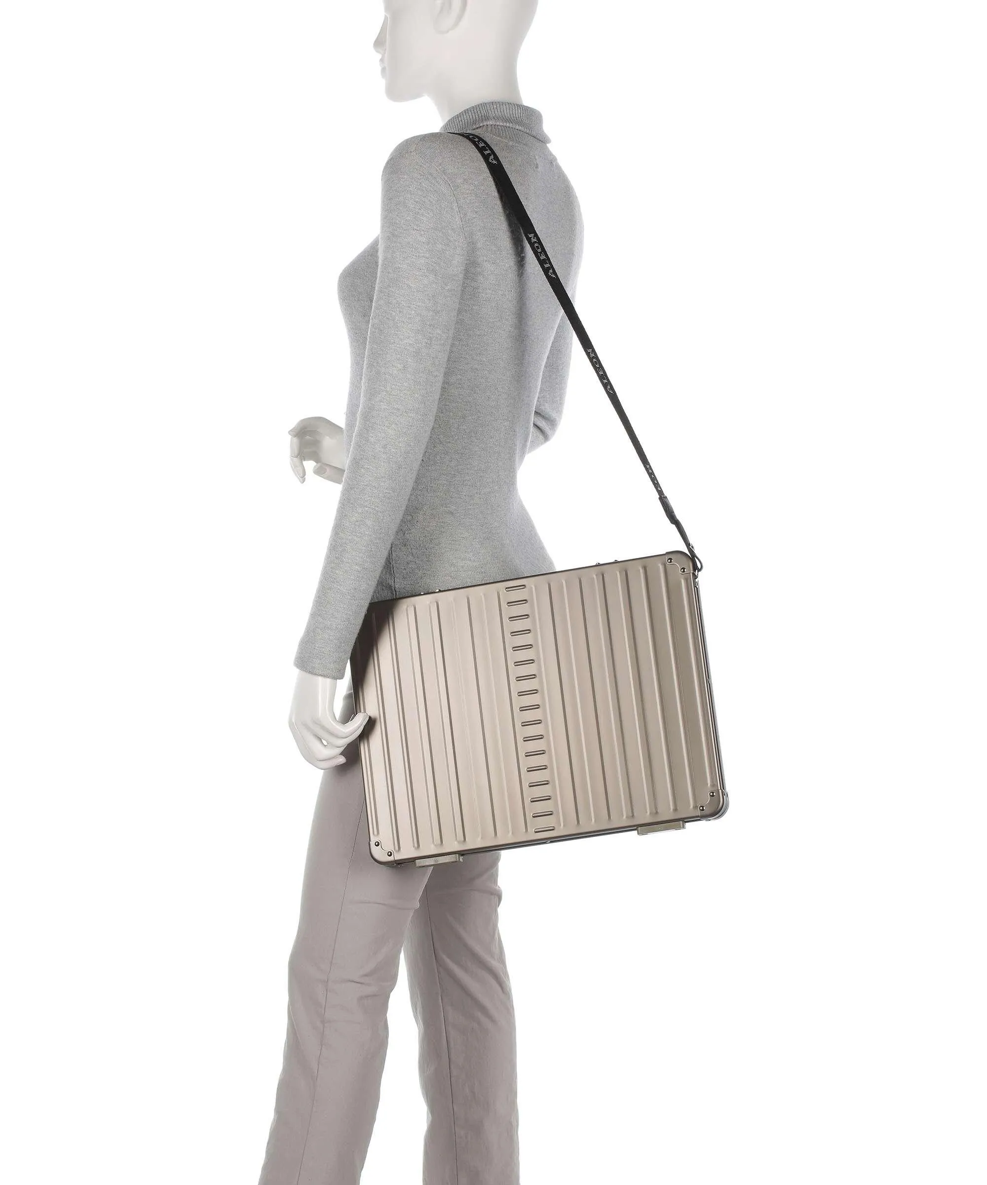  Aleon Borsa porta pc 17″ alluminio bronzo  