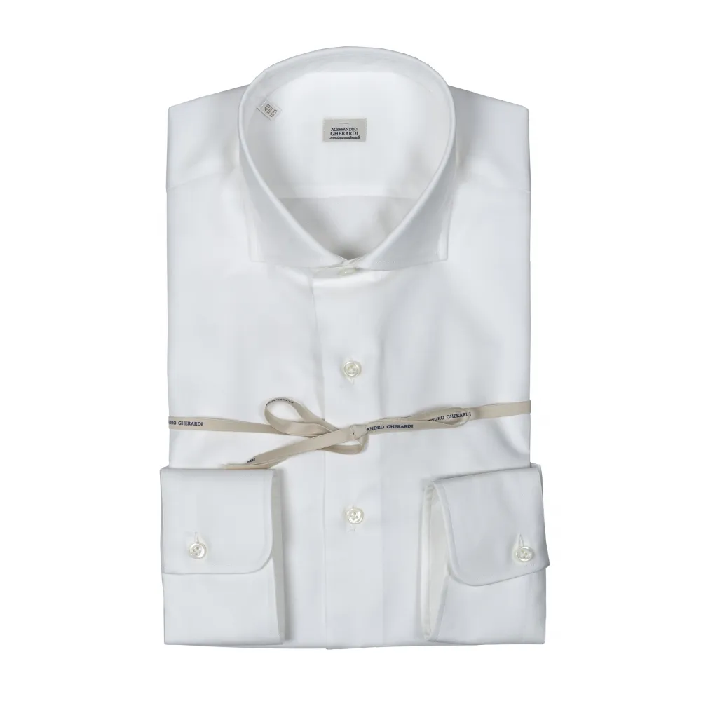 Alessandro Gherardi - Camicia a Manica Lunga - Bianco - Camicia - Handmade in Italy - Luxury Exclusive Collection