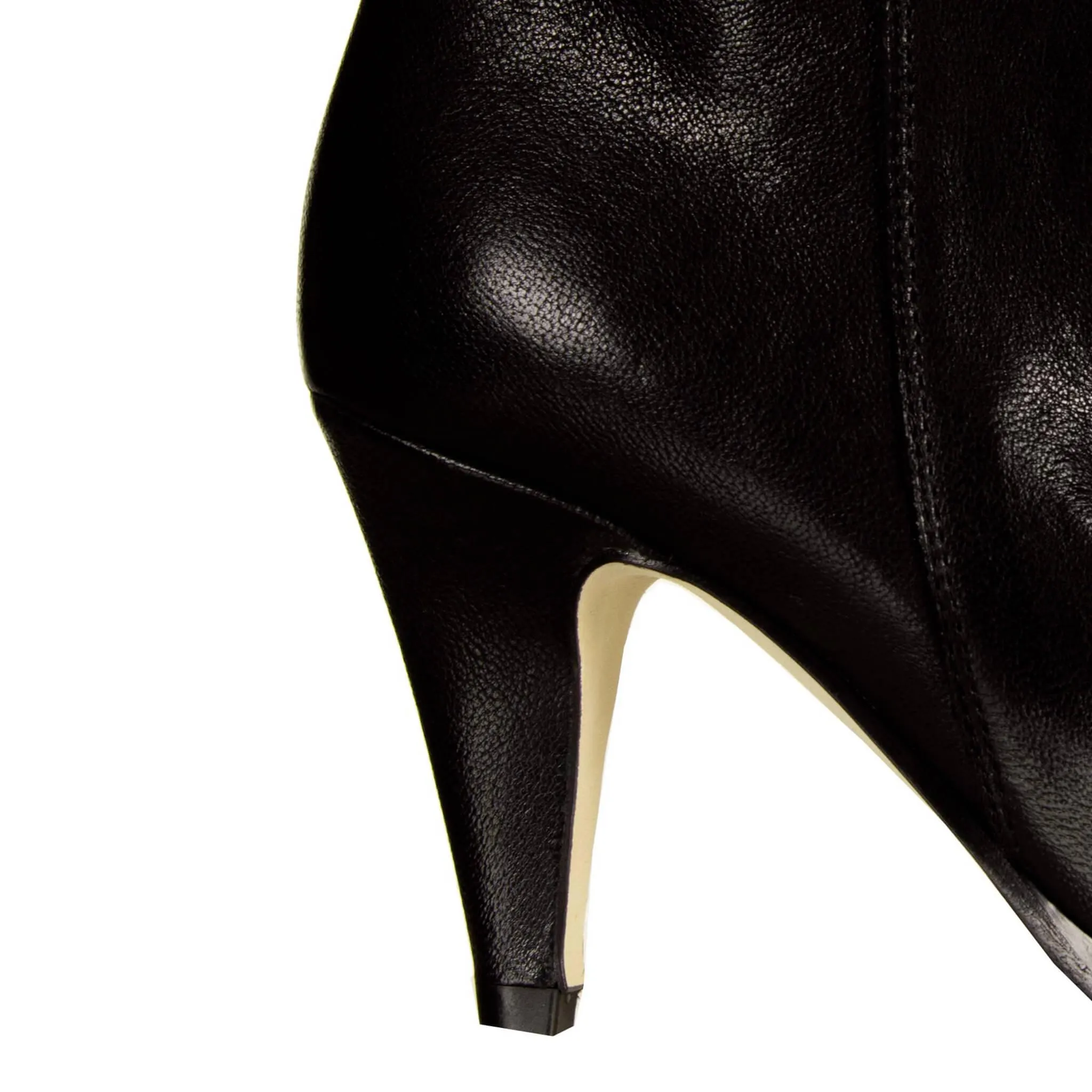 AME Scarpe Caterina, Stivale Donna, Tacco, Pelle, Nero
