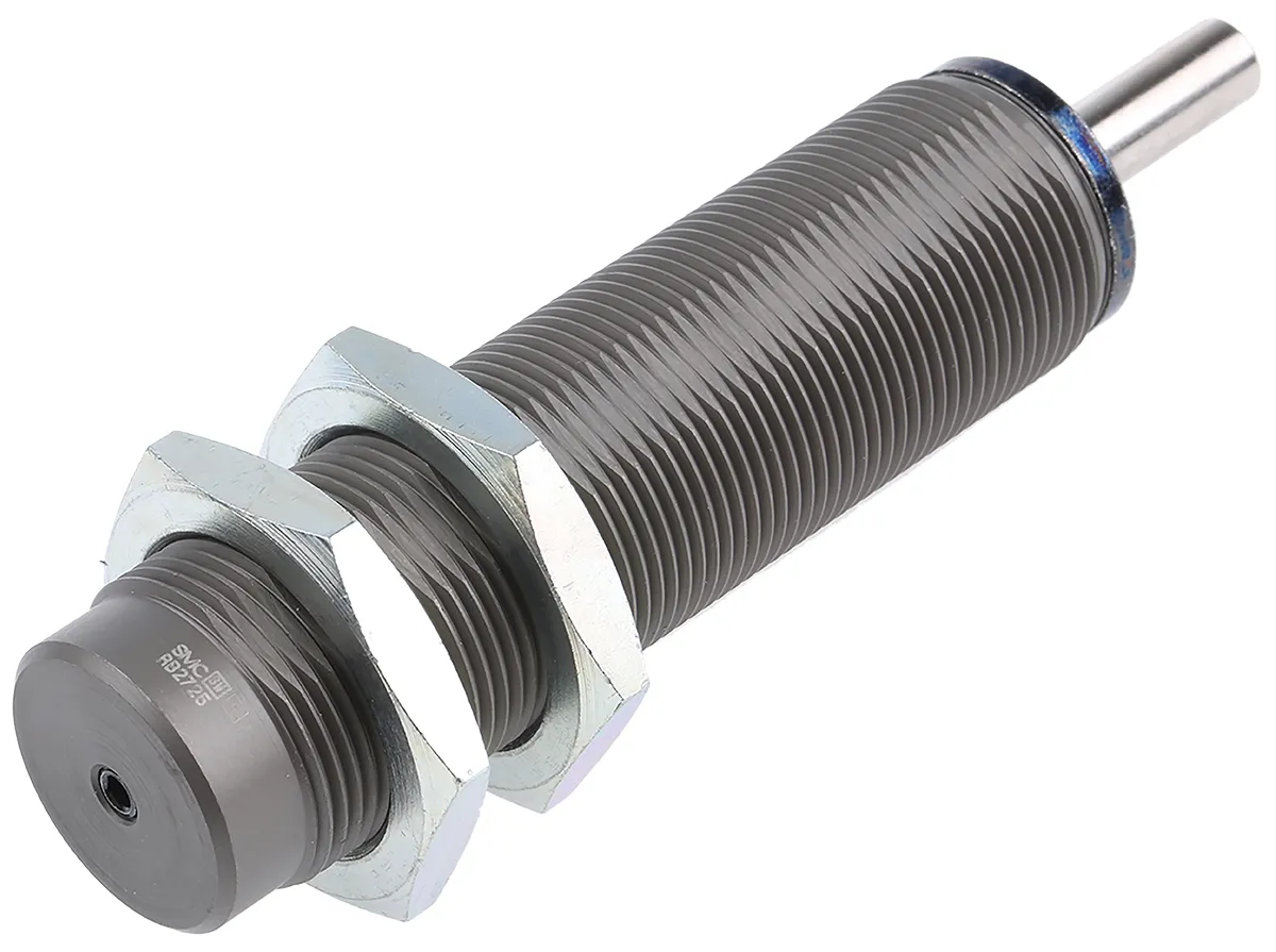 Ammortizzatore SMC serie RB, M27 x 1.5, lungh. tot 124mm, energia max 147J/ciclo