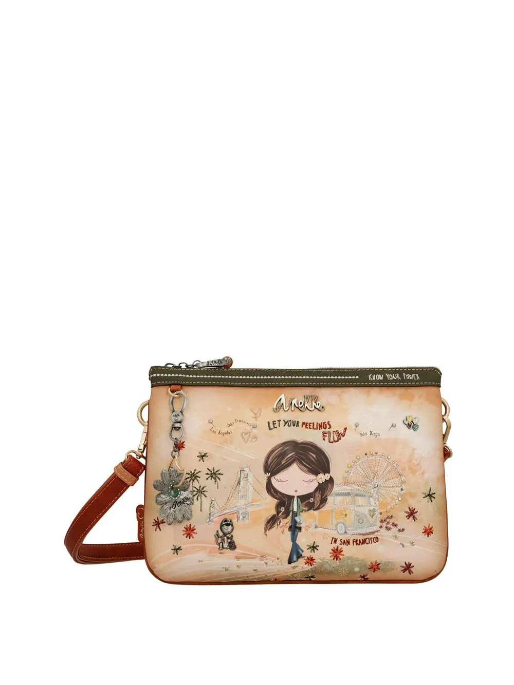 ANEKKE Borsa a Tracolla Donna - Cuoio modello 38803-174
