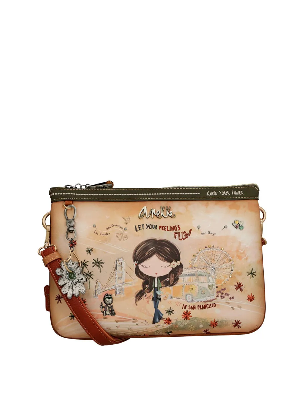 ANEKKE Borsa a Tracolla Donna - Cuoio modello 38803-174