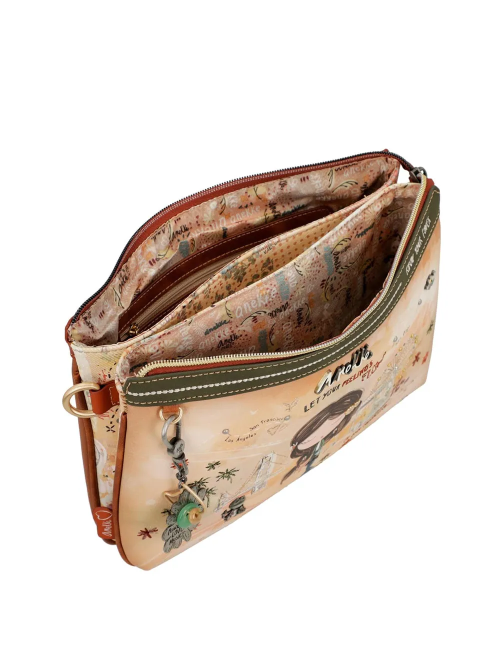 ANEKKE Borsa a Tracolla Donna - Cuoio modello 38803-174