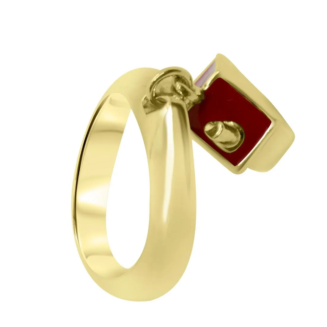 ANELLO PASQUALE BRUNI  ORO GIALLO E DIAMANTE CT 0,01 MIS 8