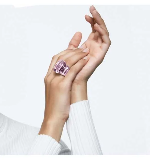 Anello Swarovski Lucent rosa donna