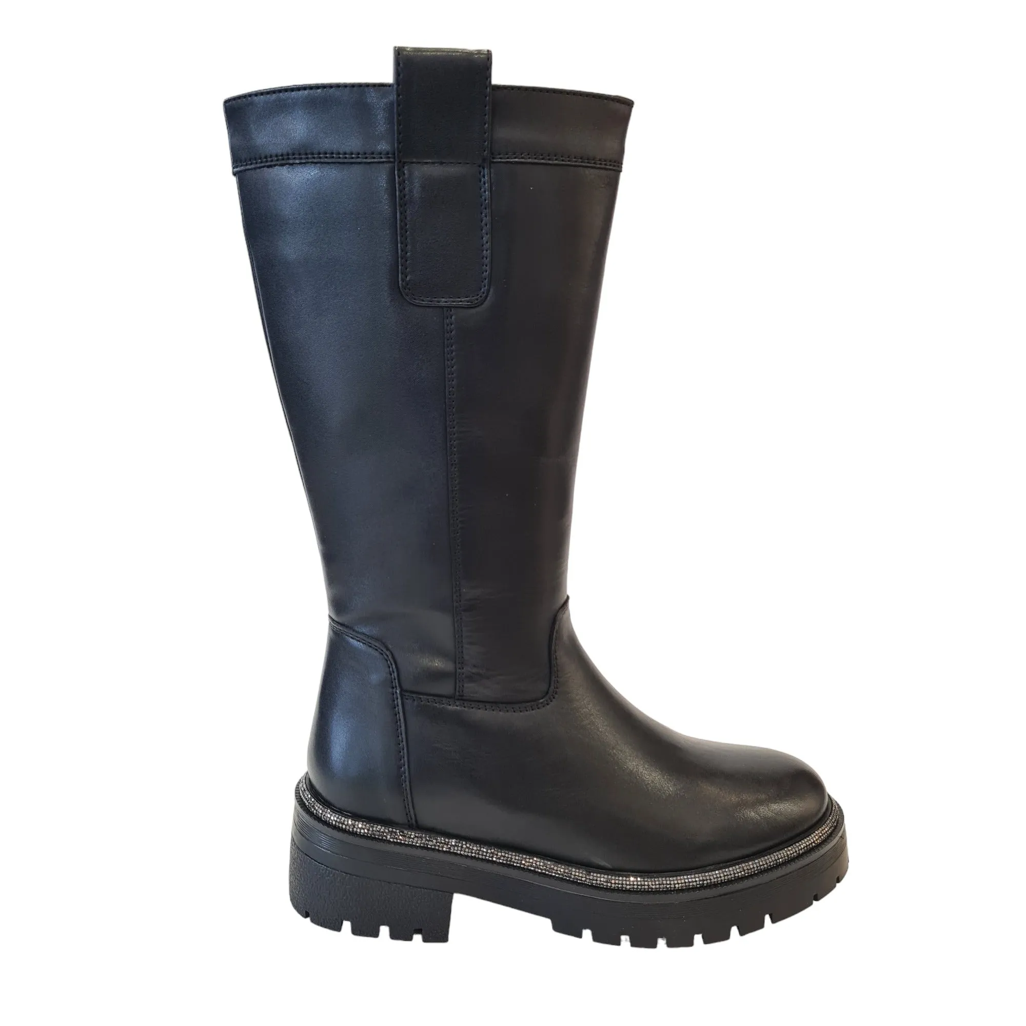 Apepazza Stivaletto Anfibio Donna Nero  Rif.711