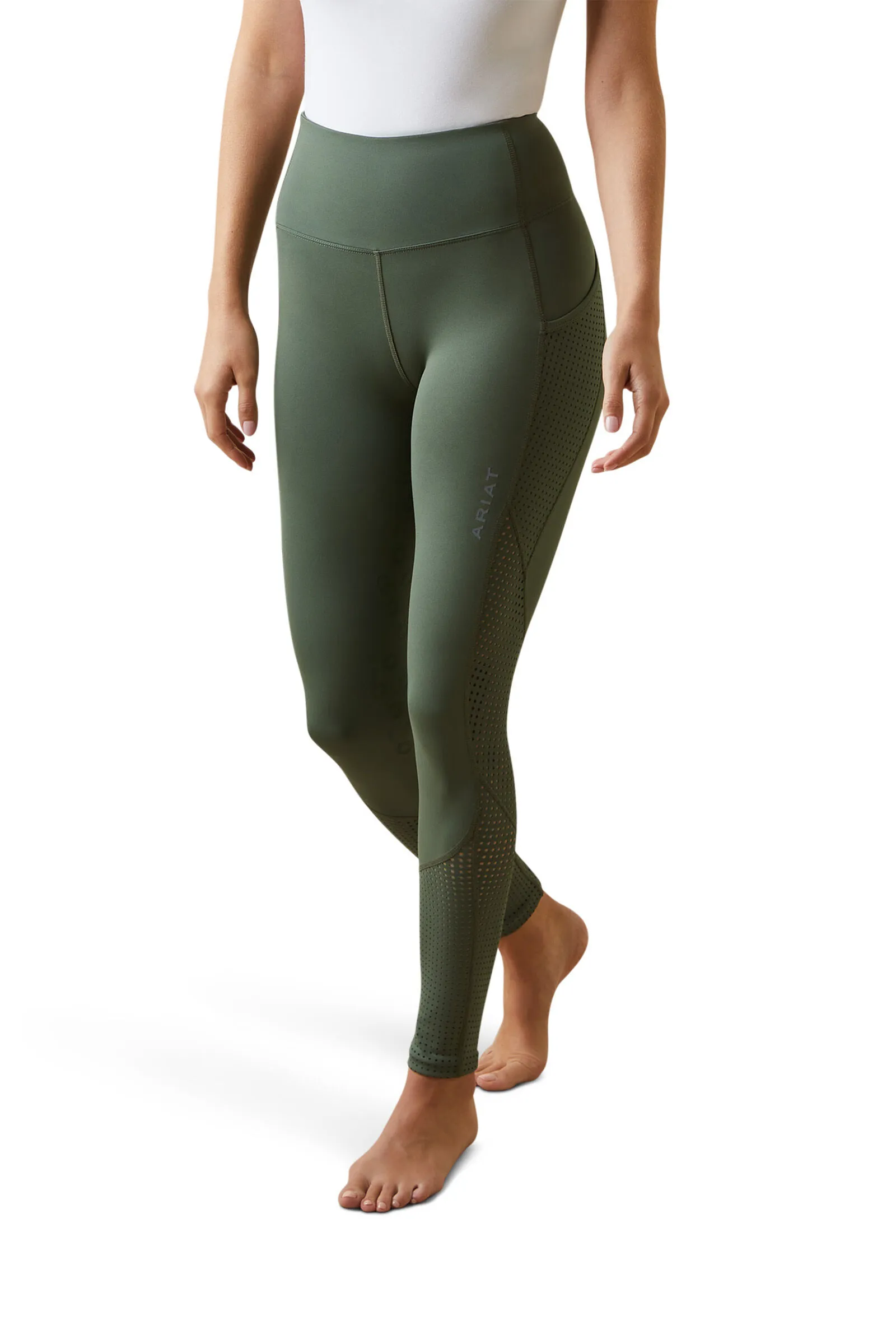 Ariat Breathe Eos Collant da equitazione da donna con impugnatura al ginocchio
