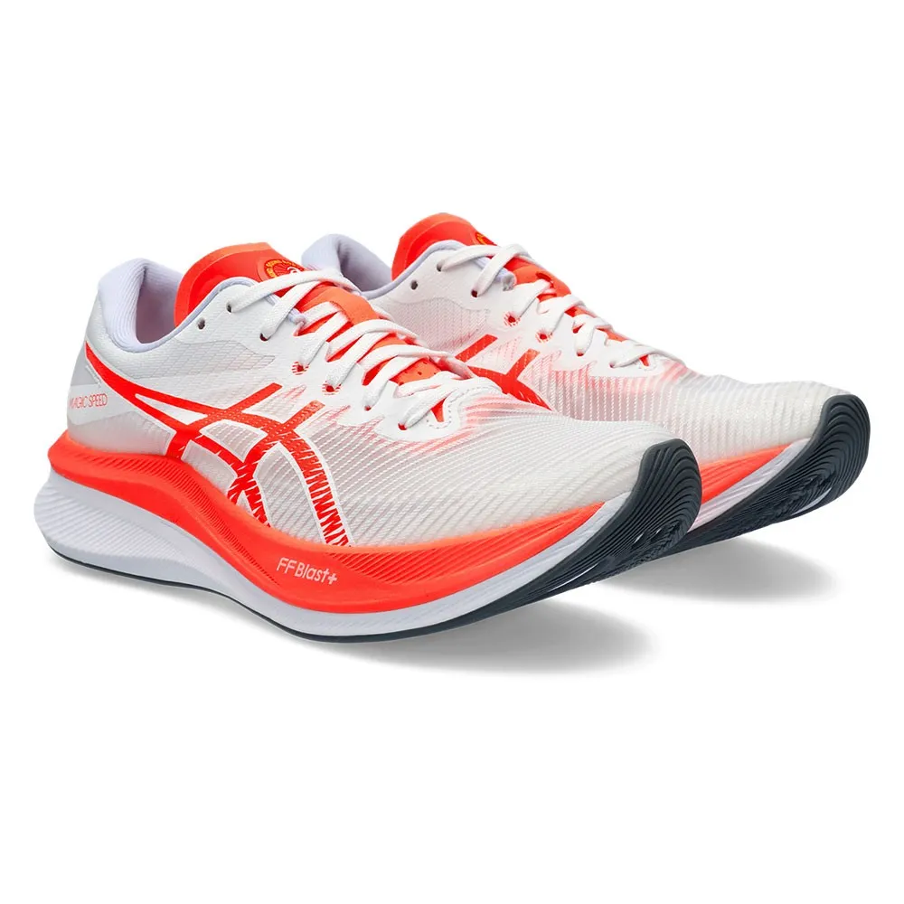 Asics Magic Speed 3 Bianco Sunrise Rosso - Scarpe Running Uomo