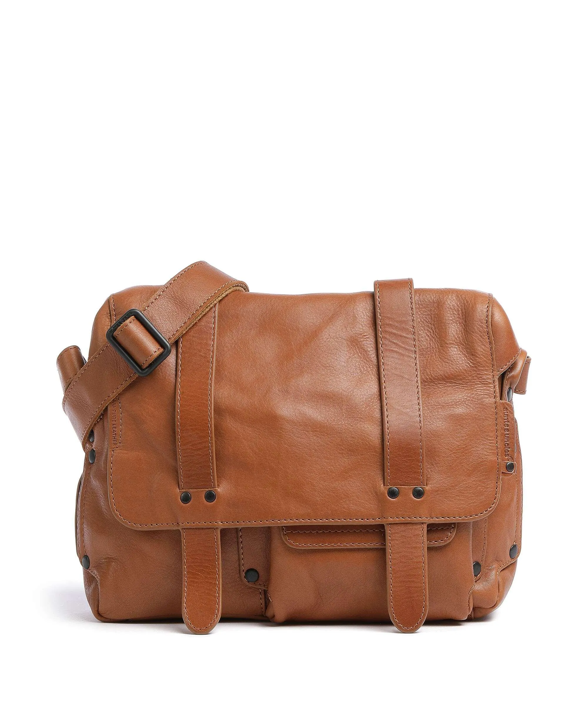  Aunts & Uncles Grandma's Luxury Club Miss Apple Pie Borsa a tracolla pelle di vacchetta grana cognac  