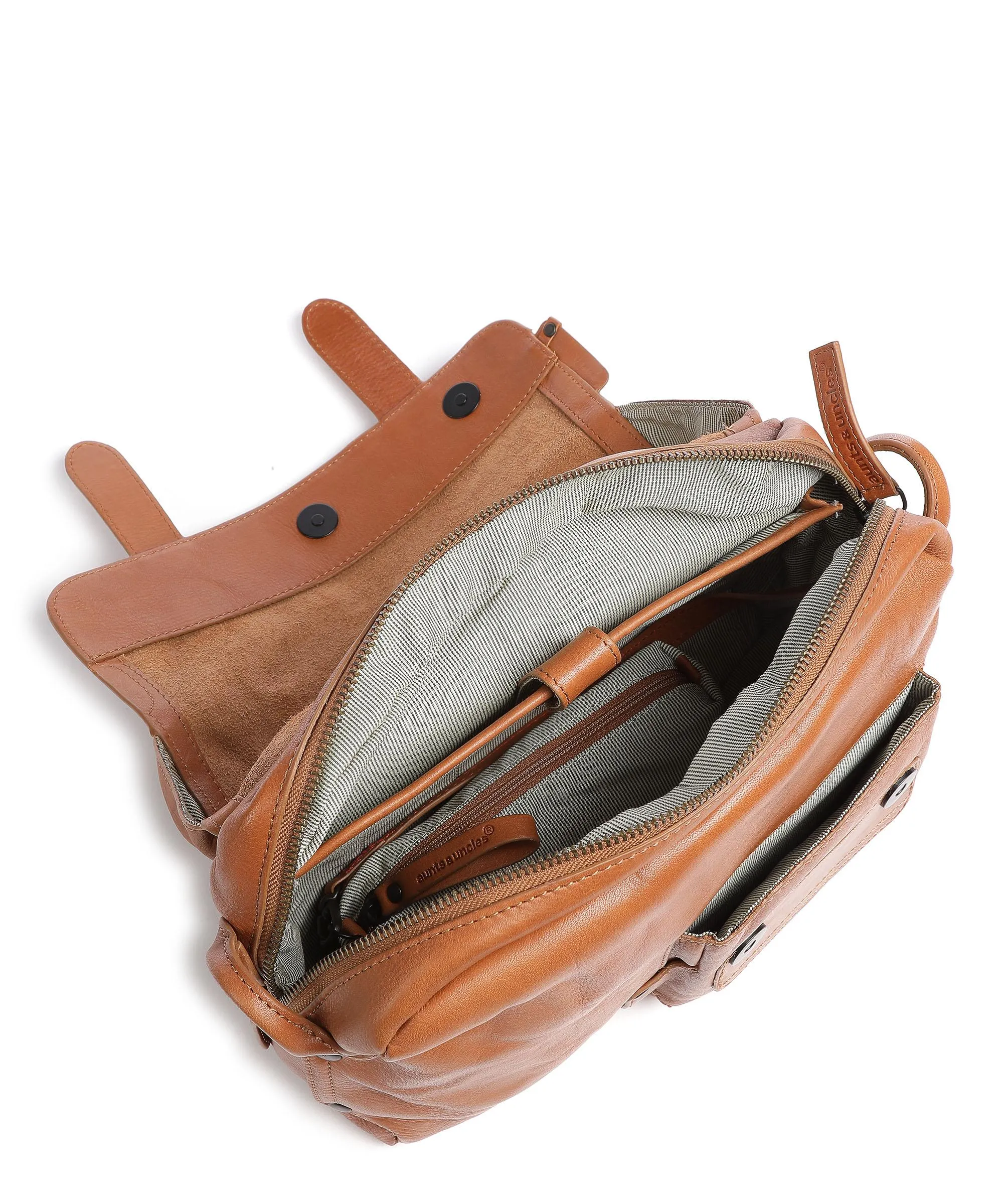  Aunts & Uncles Grandma's Luxury Club Miss Apple Pie Borsa a tracolla pelle di vacchetta grana cognac  