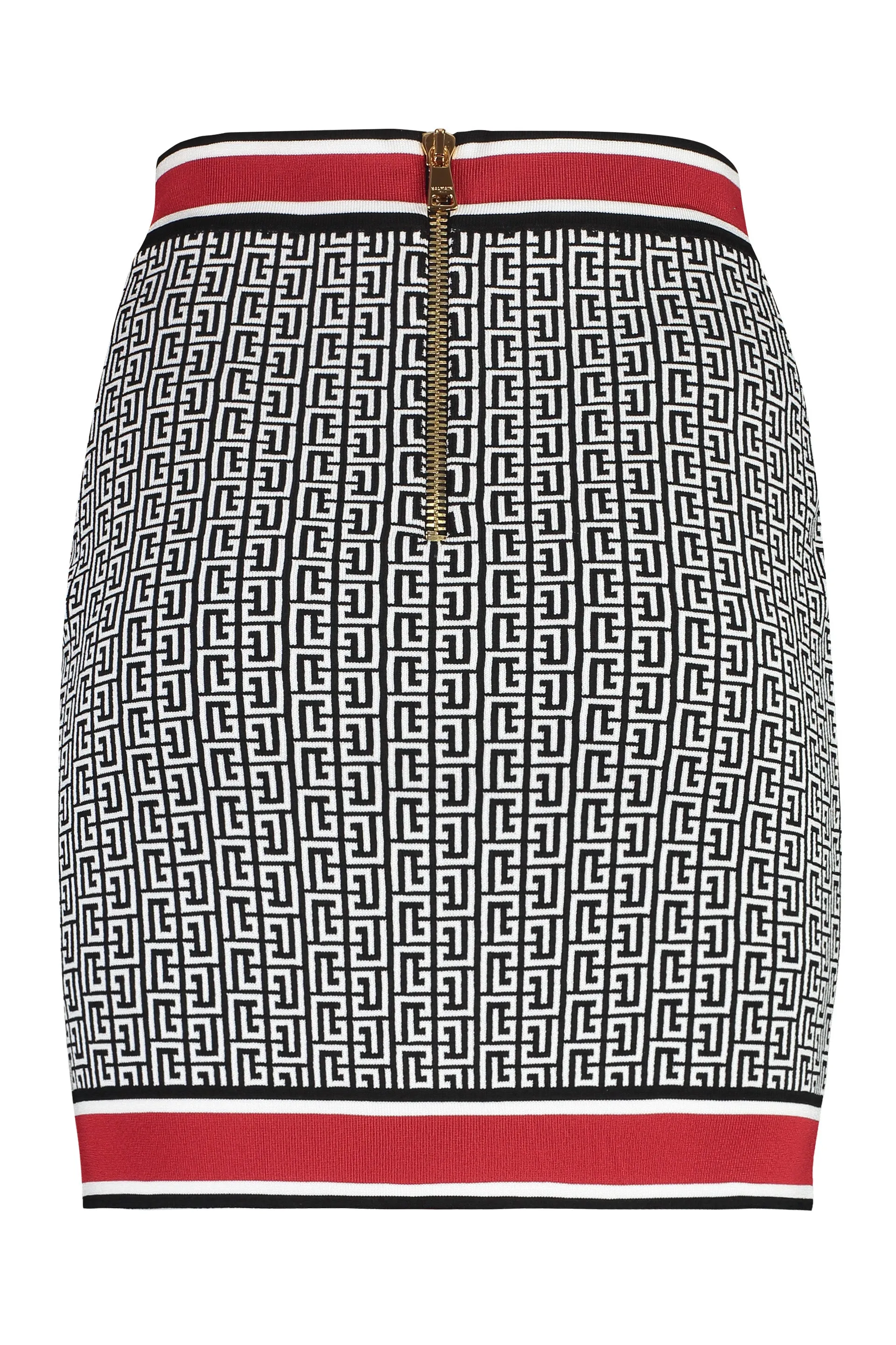 Balmain Gonna in maglia jacquard