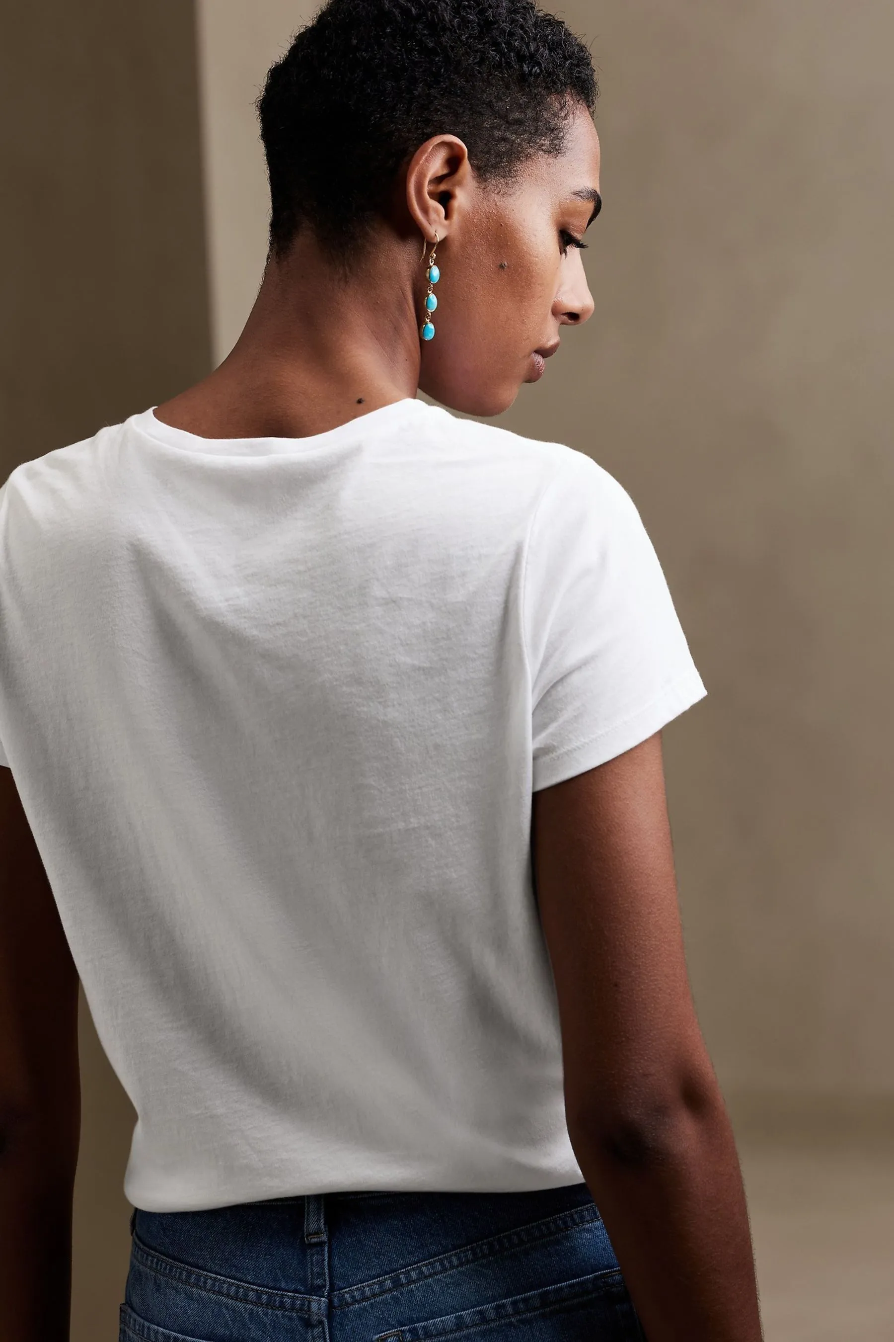 Banana Republic - T-shirt girocollo pesante    