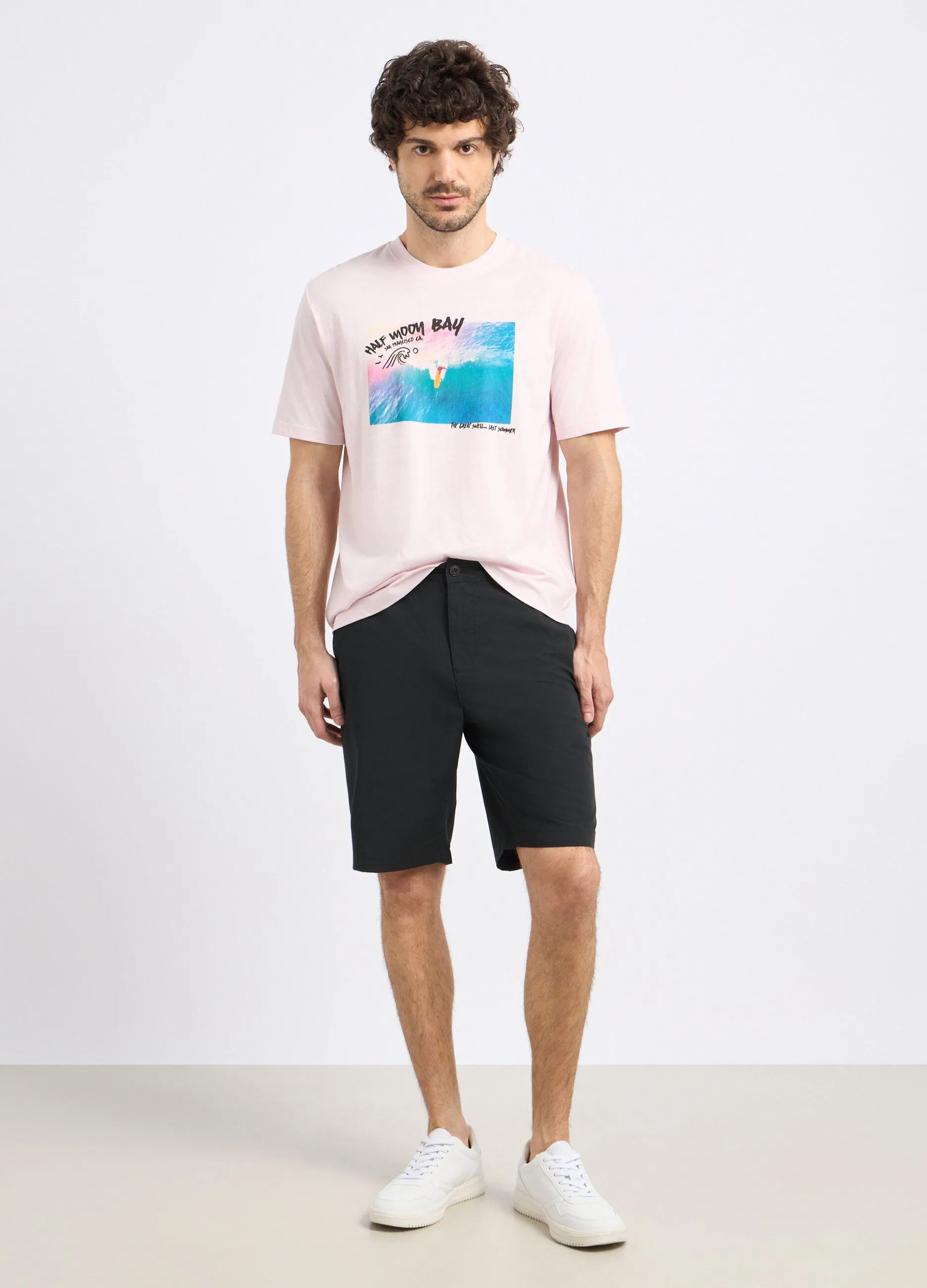 Bermuda in misto cotone uomo