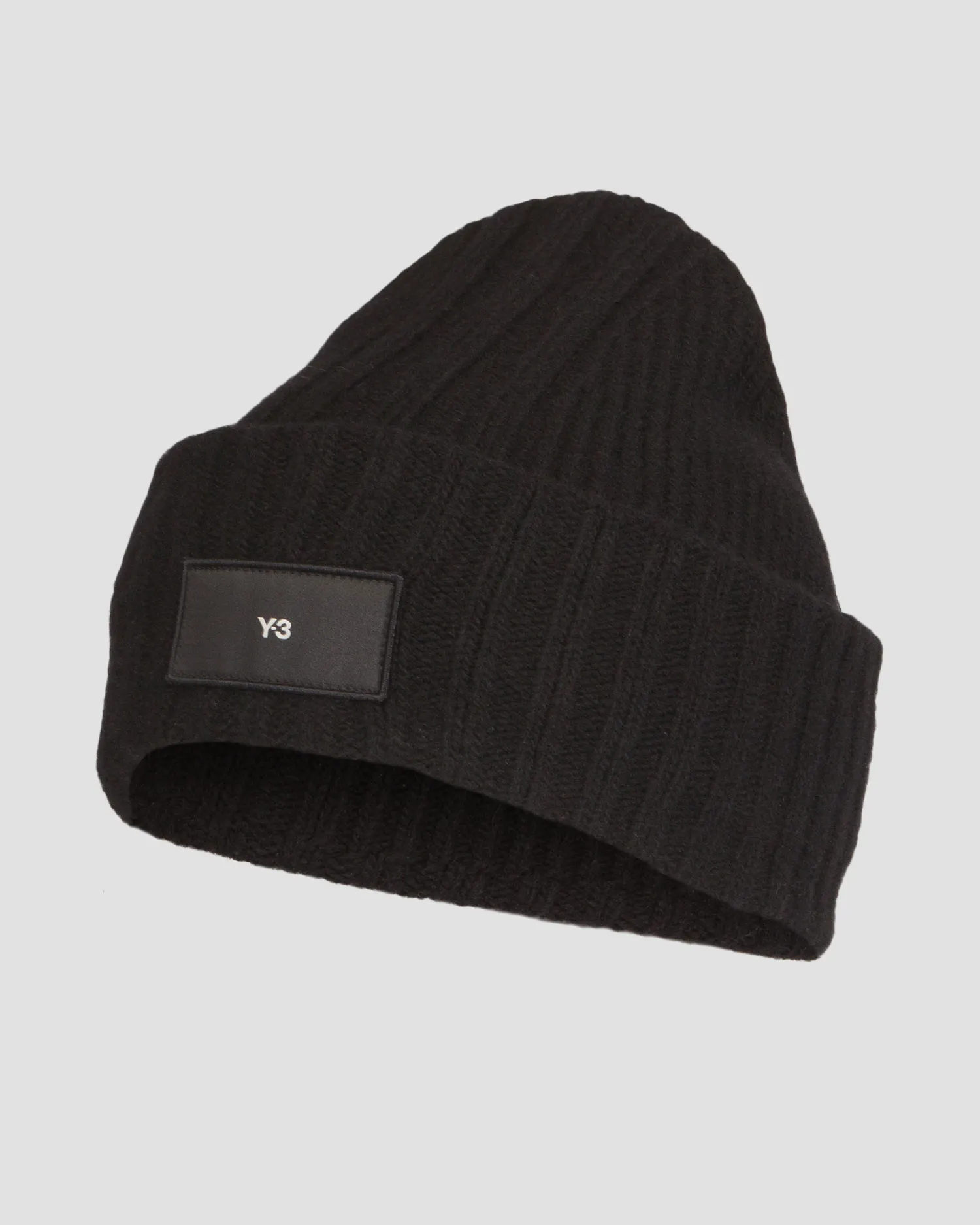 Berretto nero in lana da donna Y-3 Knit Beanie il6965-black