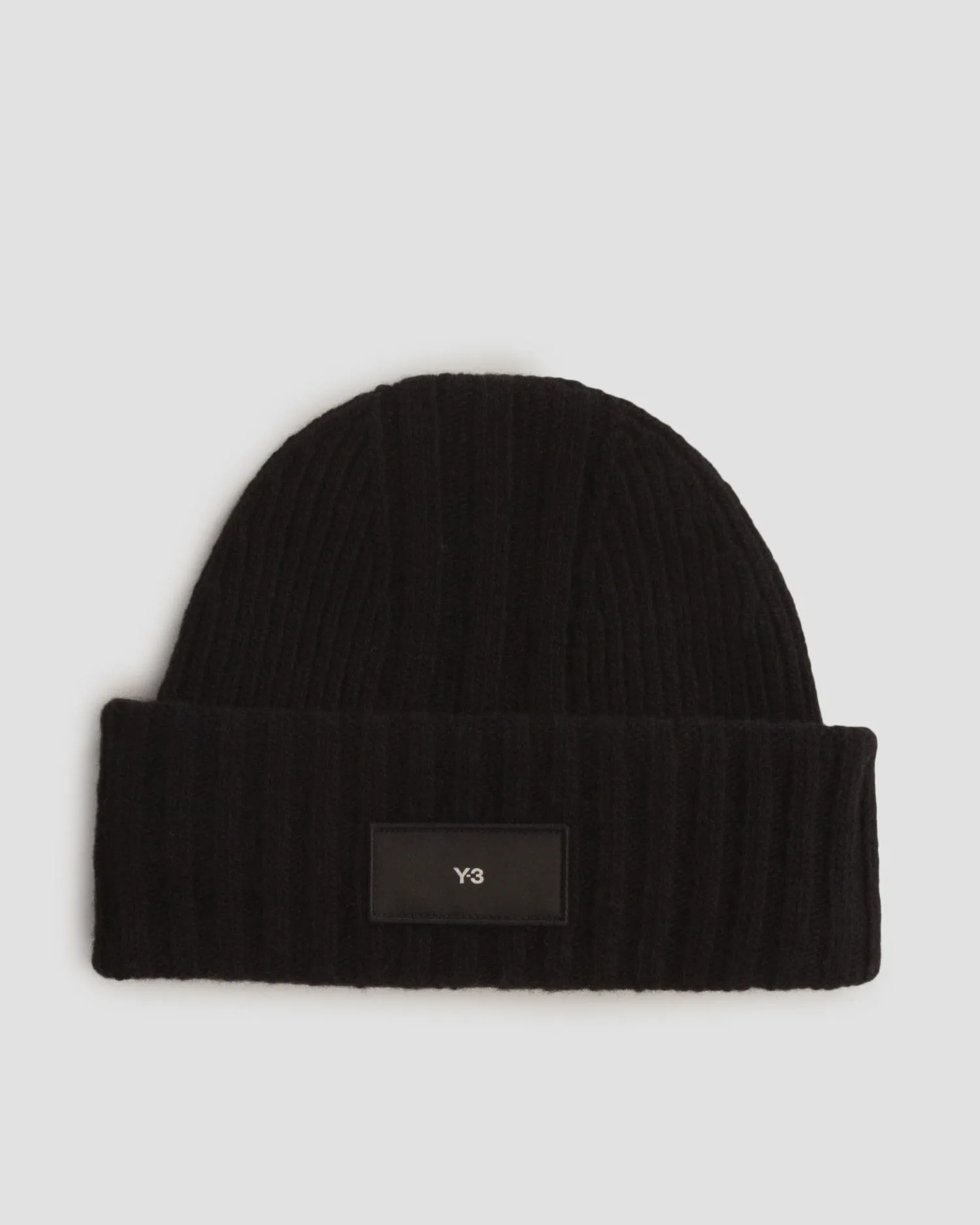 Berretto nero in lana da donna Y-3 Knit Beanie il6965-black