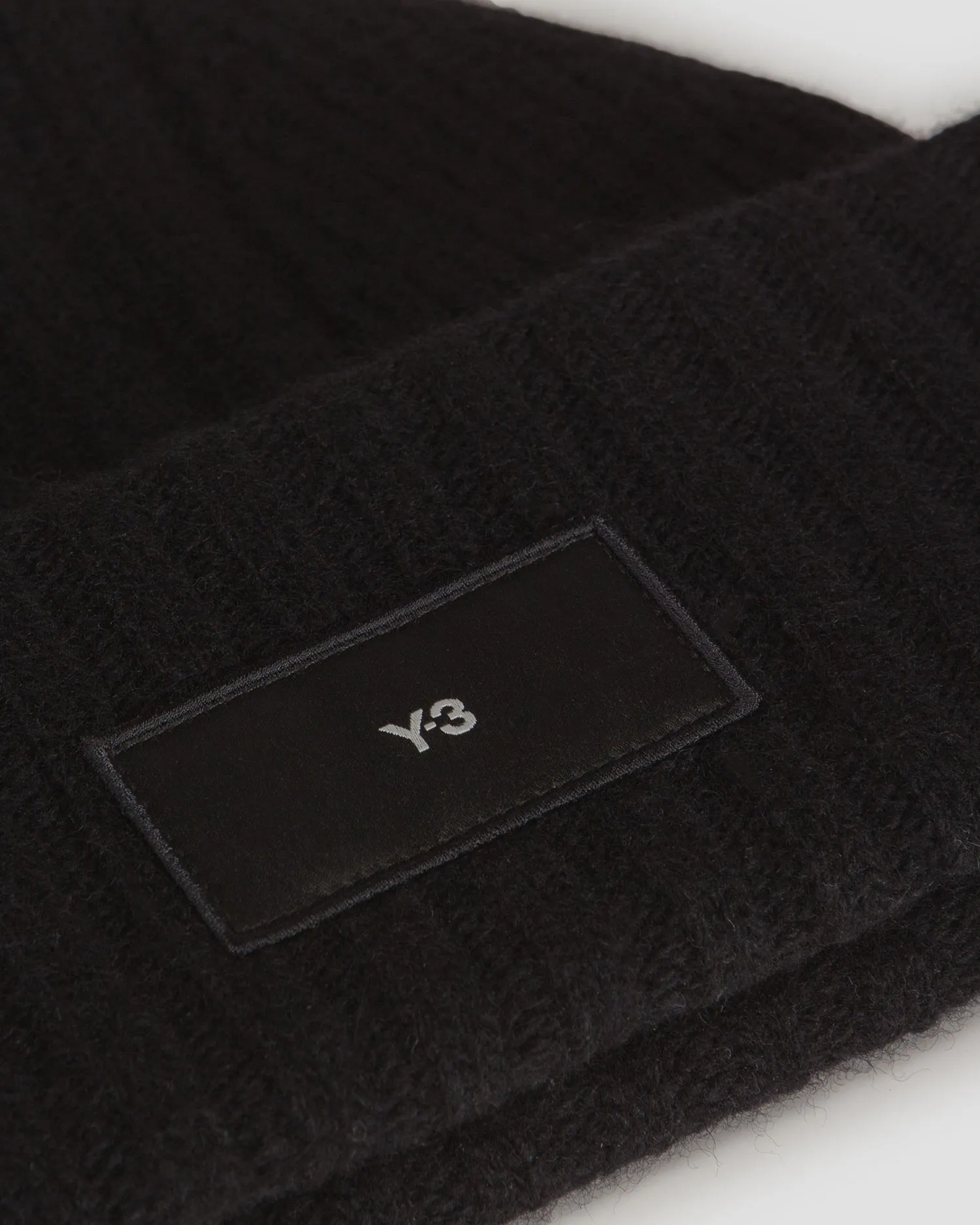 Berretto nero in lana da donna Y-3 Knit Beanie il6965-black