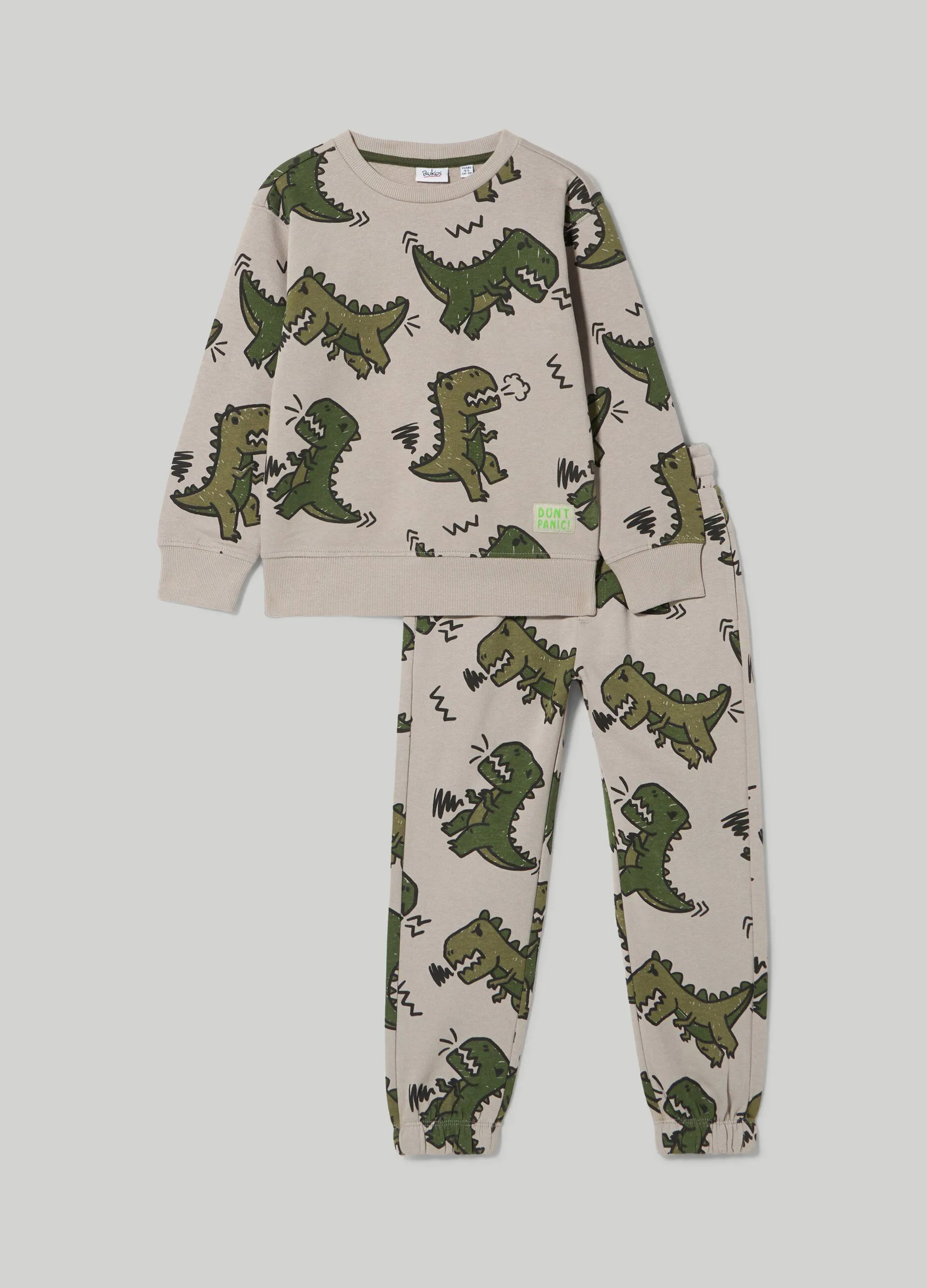 BLUKIDS  Jogging set in felpa di puro bambino