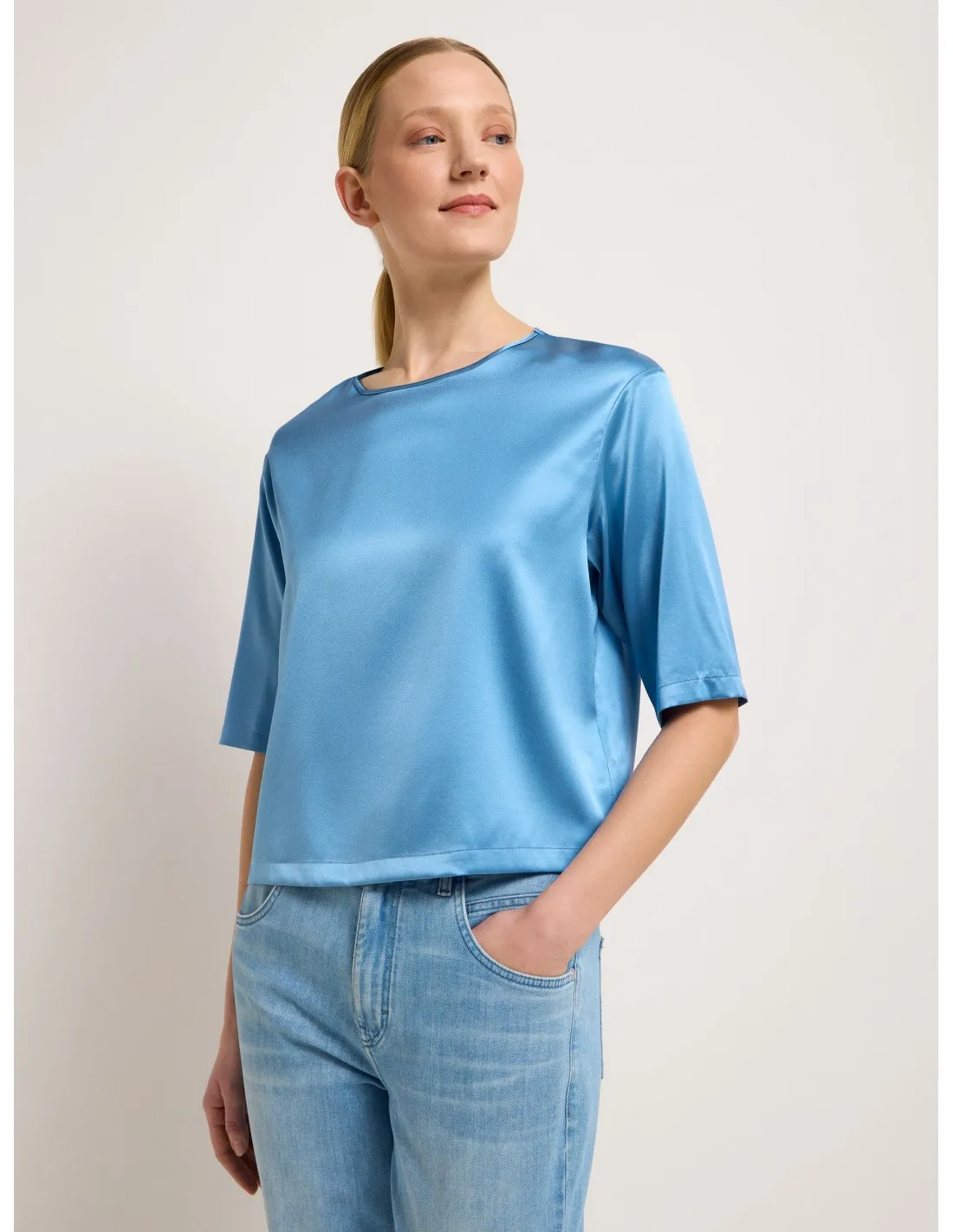 BLUSA IN SETA SATIN