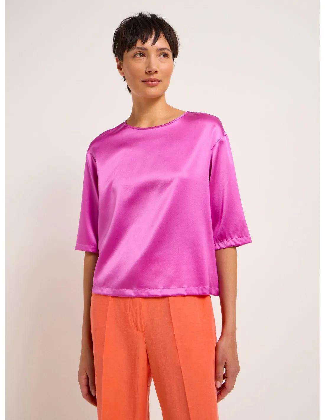 BLUSA IN SETA SATIN