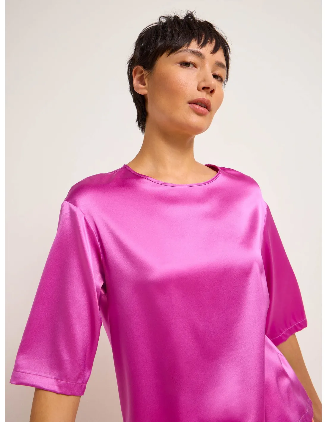 BLUSA IN SETA SATIN