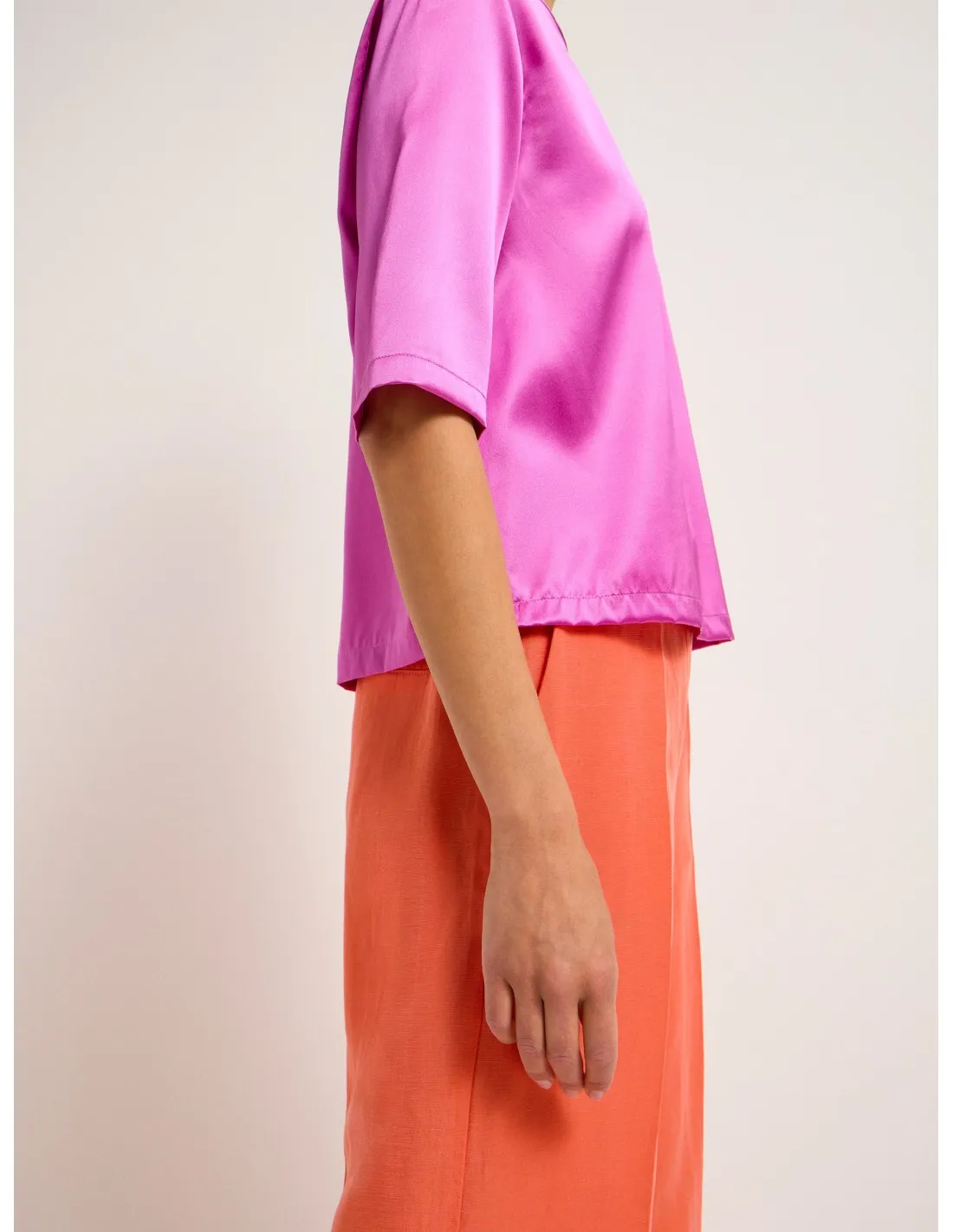 BLUSA IN SETA SATIN