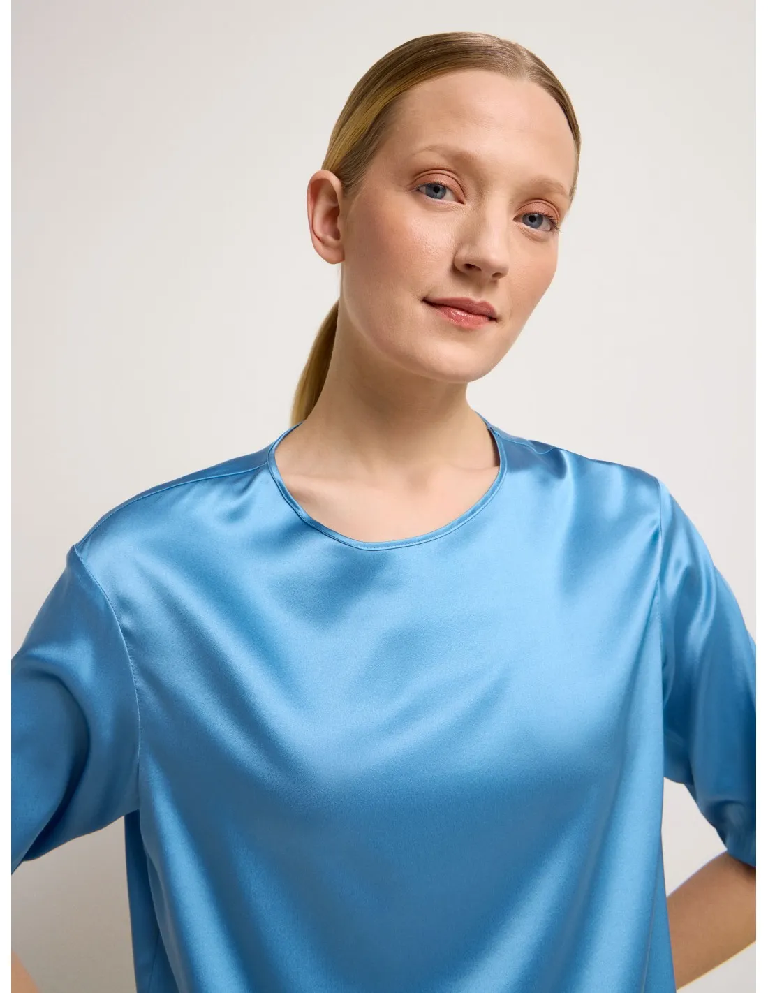 BLUSA IN SETA SATIN