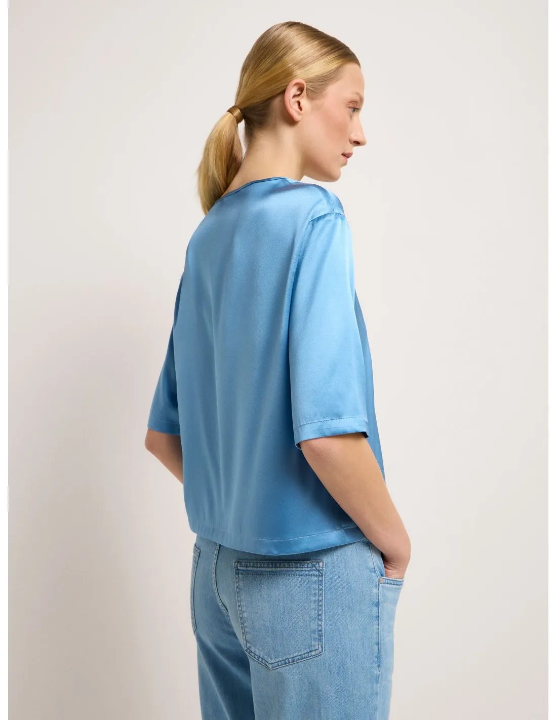 BLUSA IN SETA SATIN