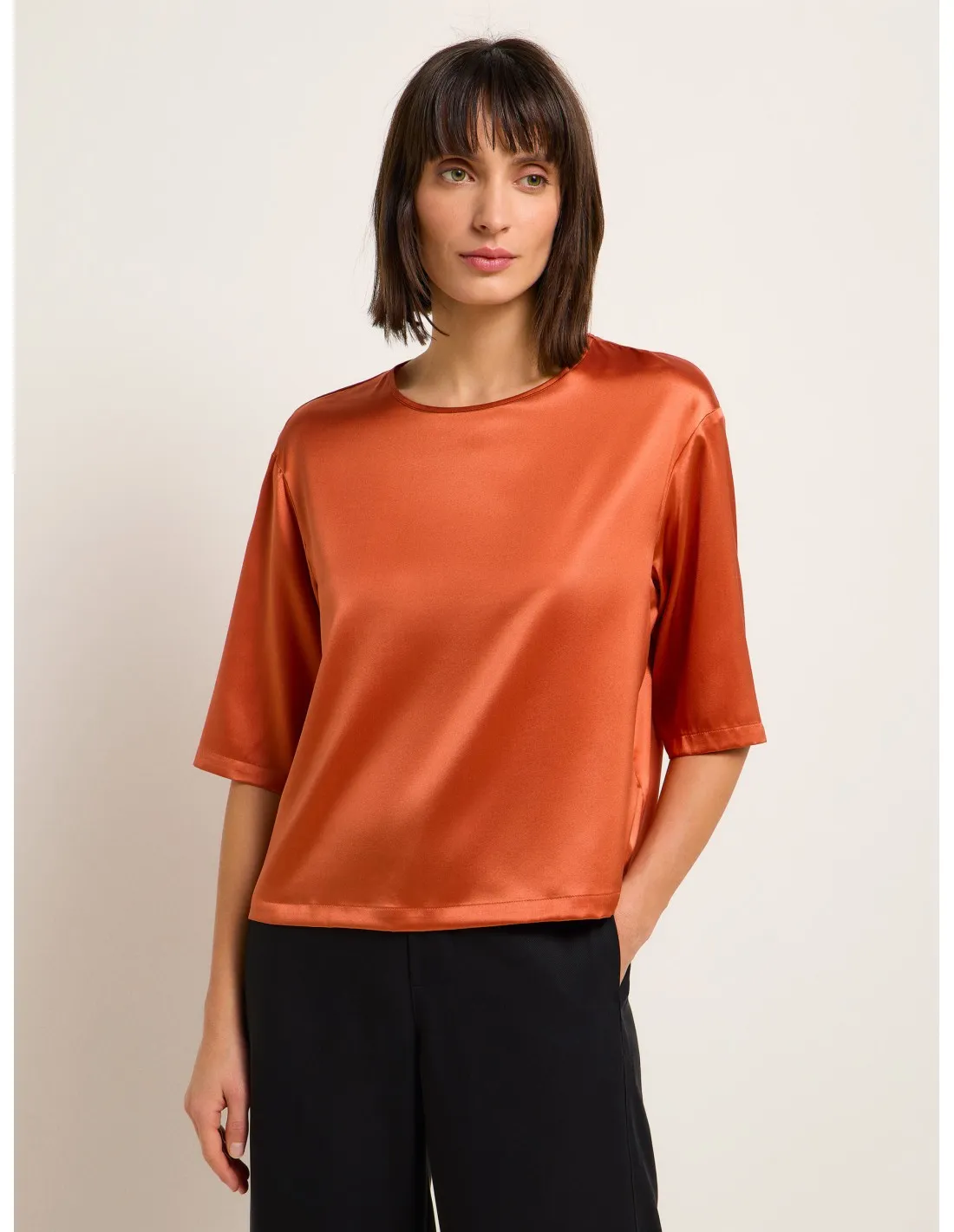 BLUSA IN SETA SATIN