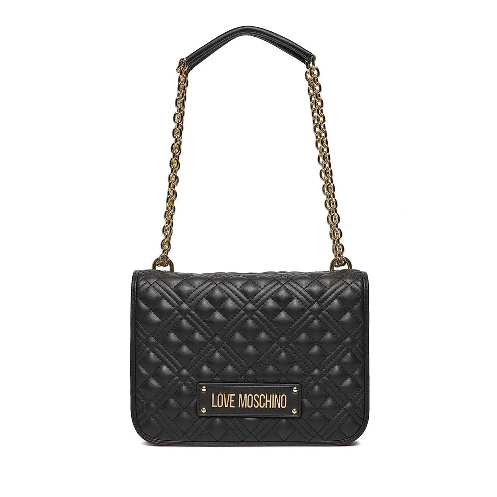 Borsa Donna a Spalla e Tracolla LOVE MOSCHINO linea Quilted colore Nero