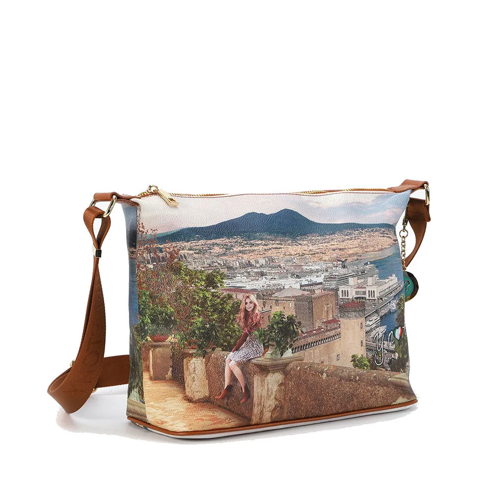 Borsa Donna Y NOT Hobo Easy Large a Tracolla YES-607  Lemon Tree