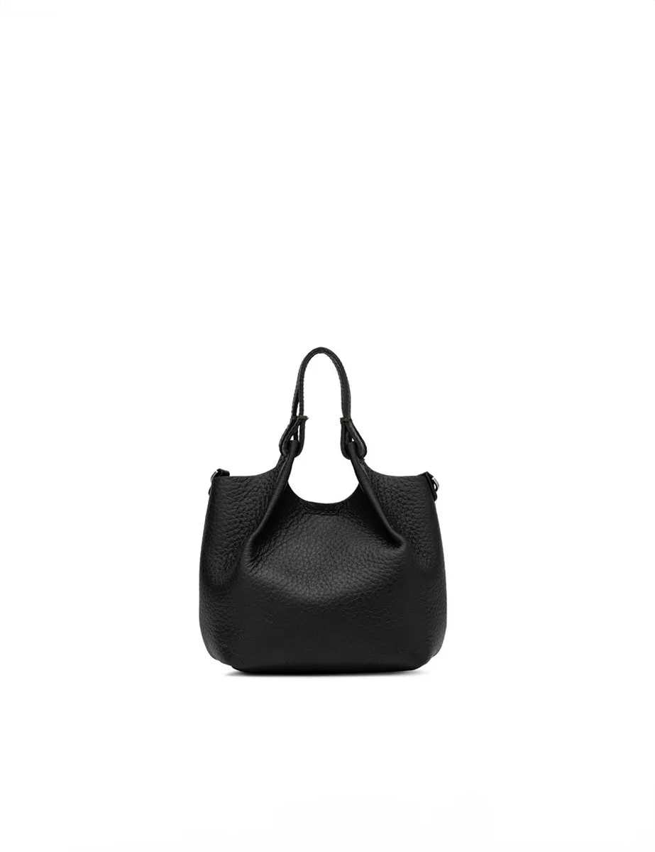 borsa pelle dua nero castoro