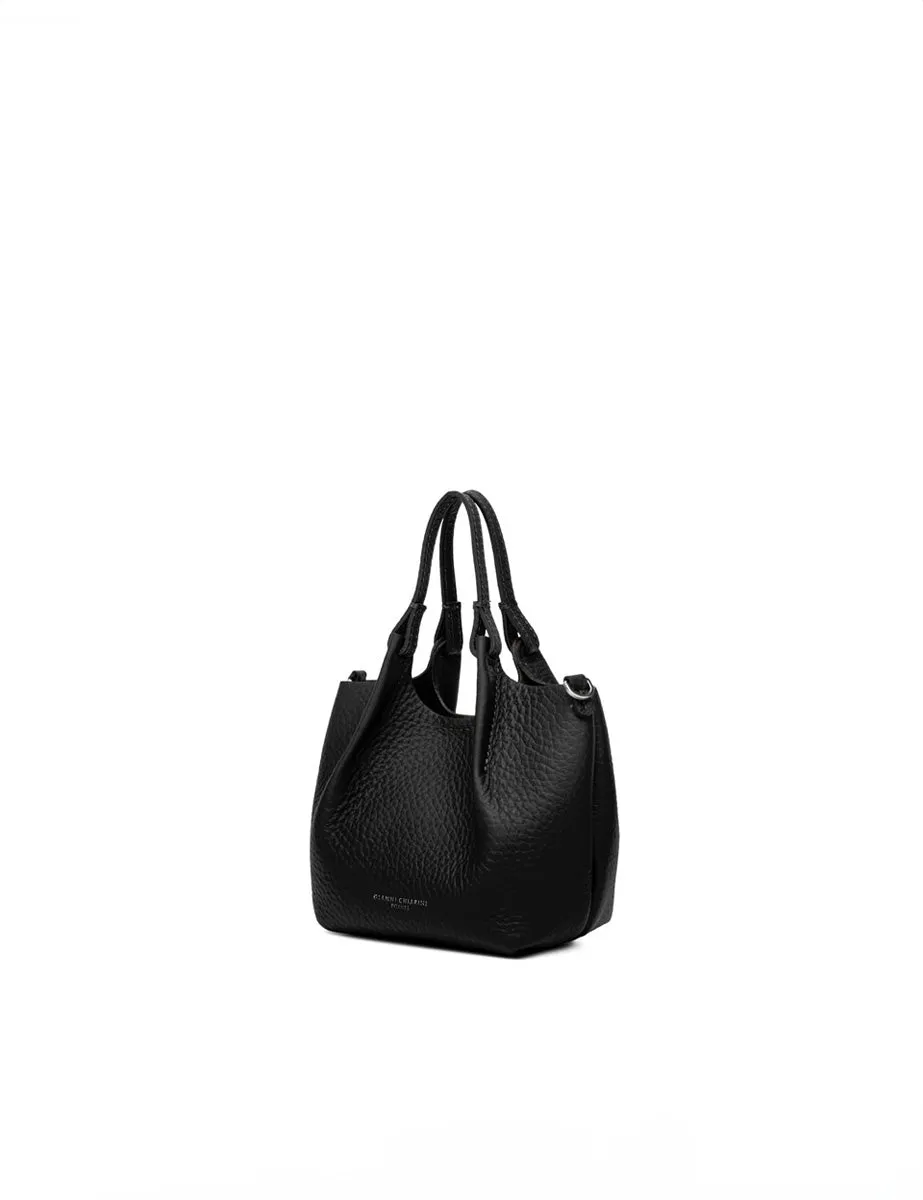 borsa pelle dua nero castoro