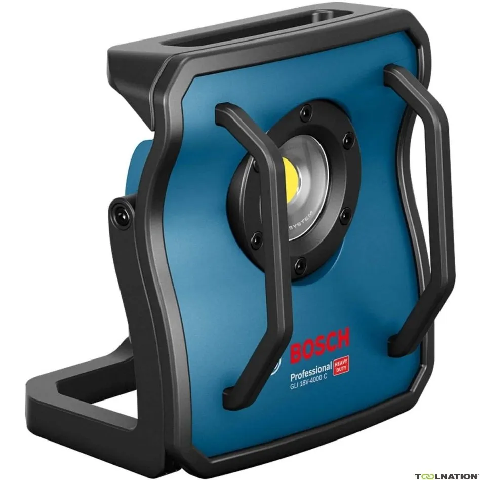 Bosch Professional 0601446800 GLI 18V-4000 C Lampada professionale per l'edilizia senza batterie e caricabatterie