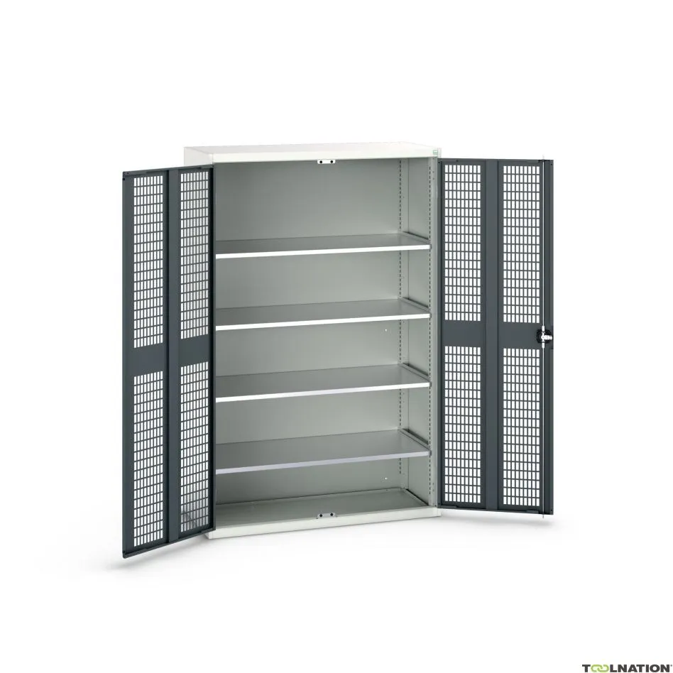 Bott 16926783.19 Armadio Verso ante battenti 1300x550x2000mm 4 ripiani RAL 7016