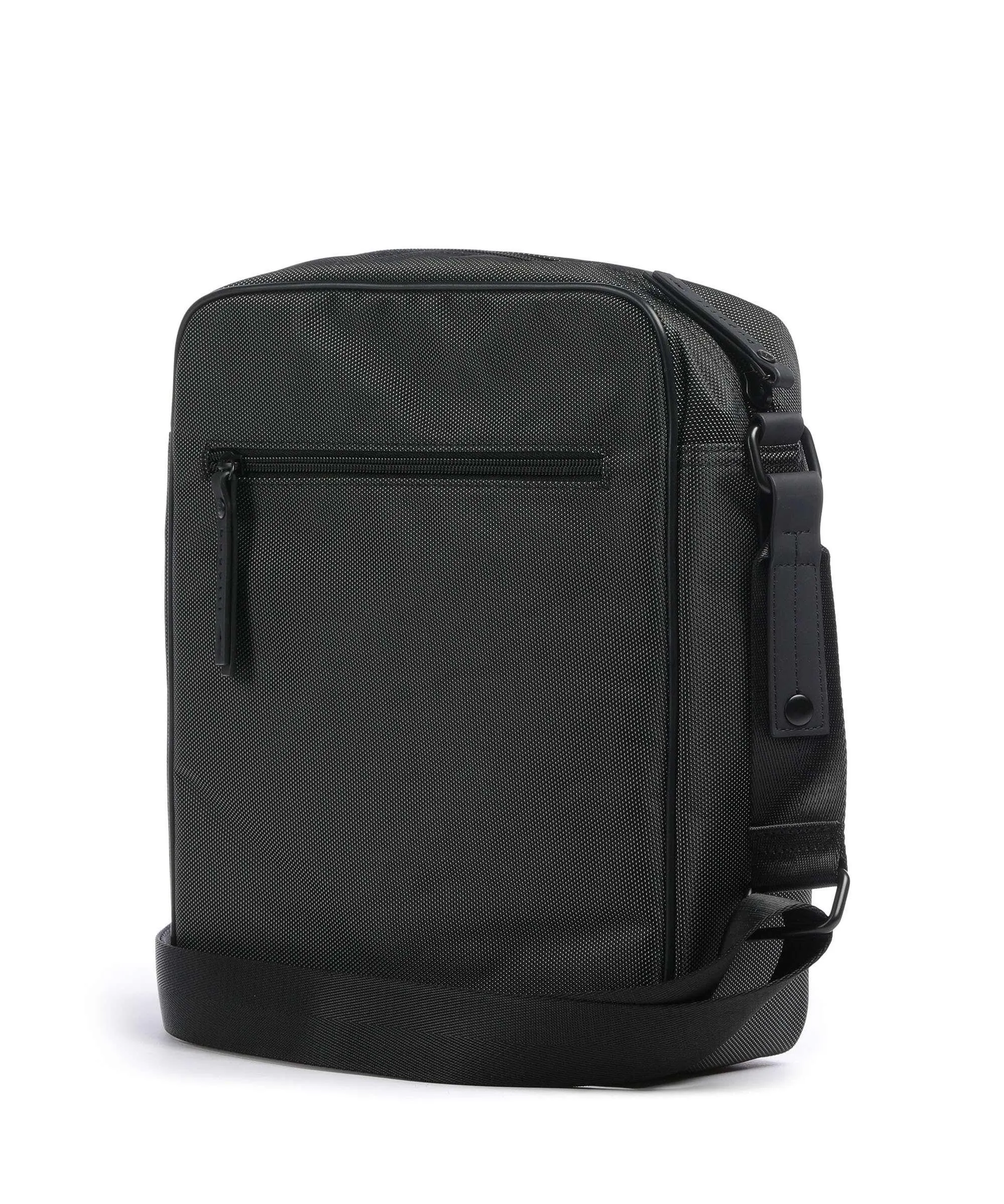  Bugatti Domani Borsa a tracolla 13″ poliestere grigio scuro  